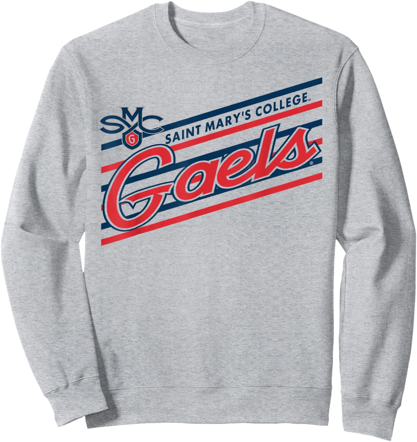 Saint Mary's Gaels Retro Performer White Officially Licensed Sweatshirt - Sweatshirt | Ash