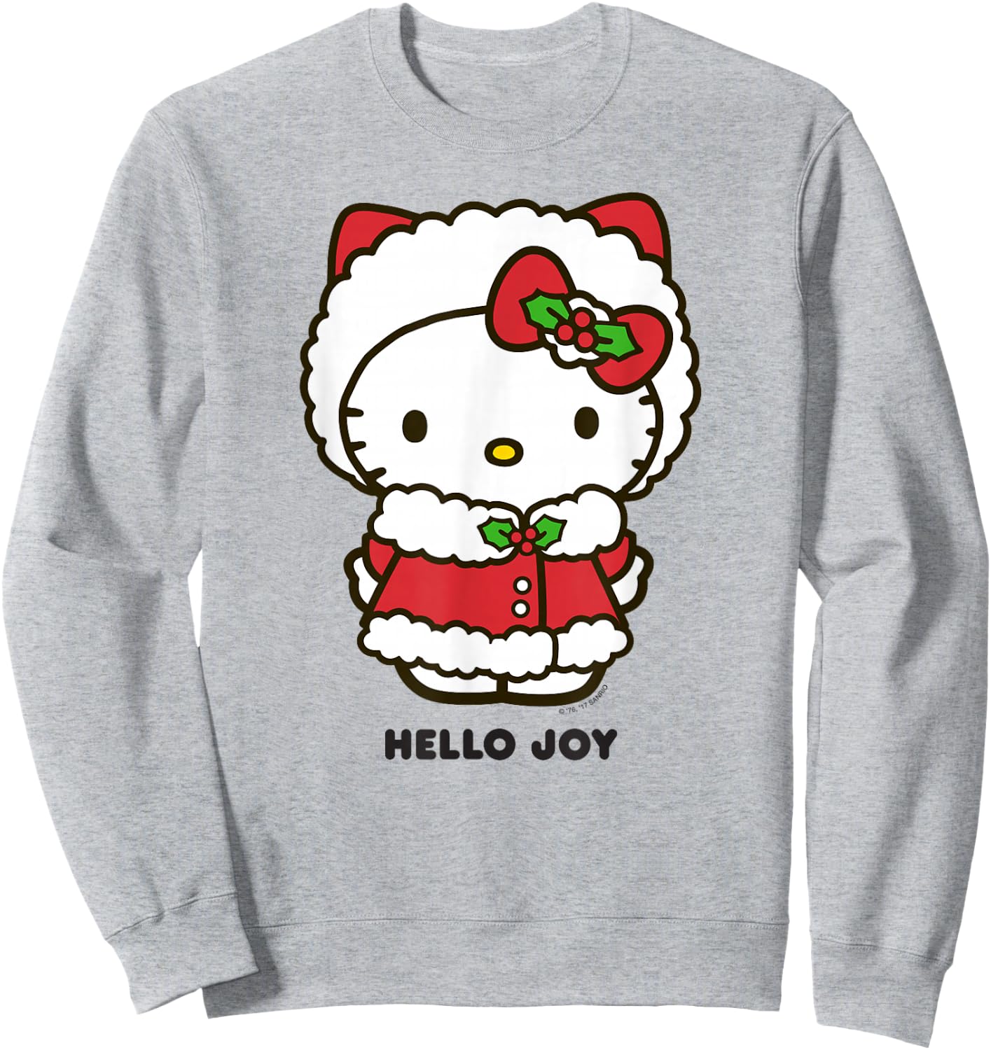 Hello Kitty Hello Joy Holiday Shirt Sweatshirt - Sweatshirt | Ash