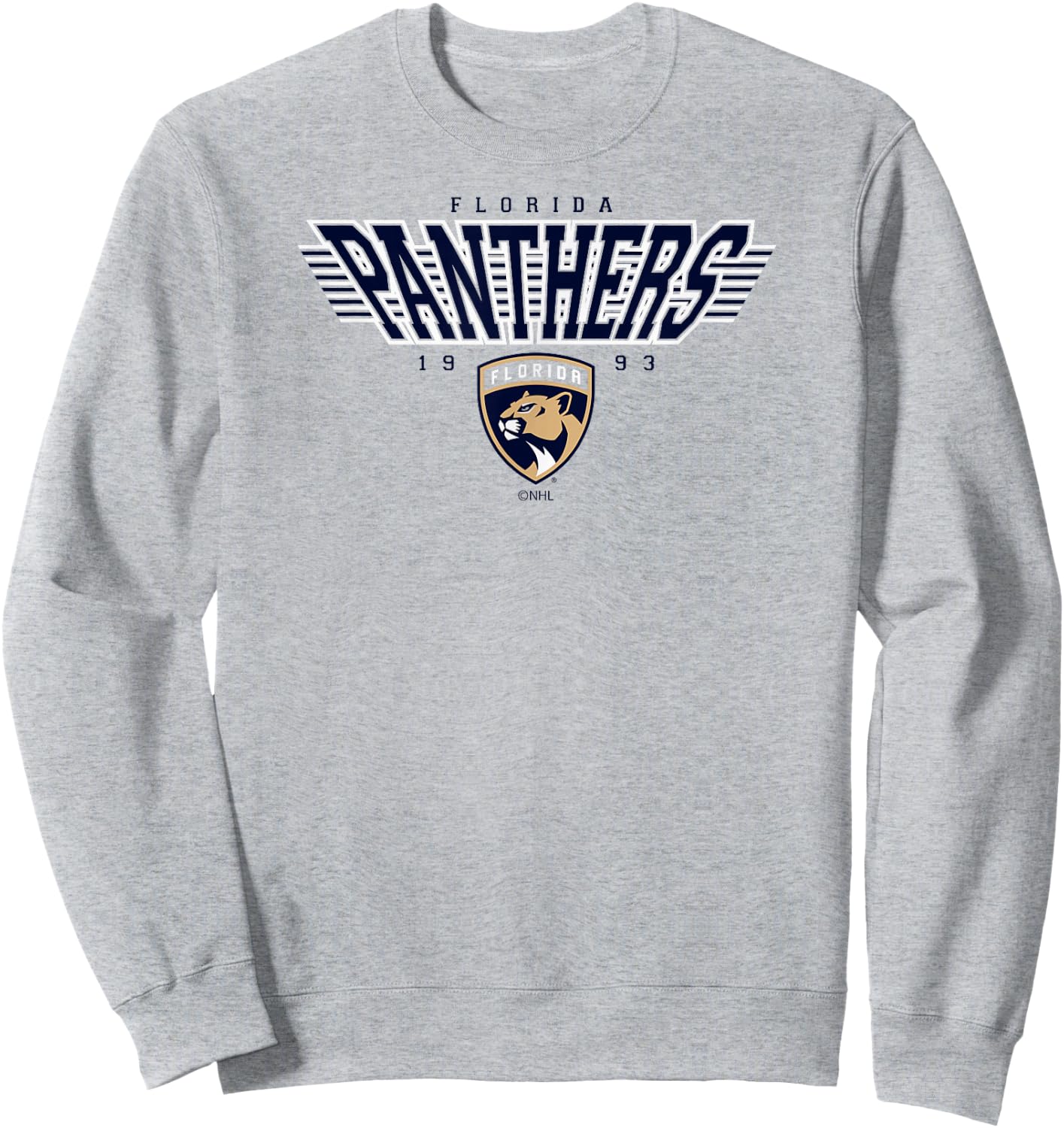 Florida Panthers Laser Red Officially Licensed Sweatshirt - Sweatshirt | Ash