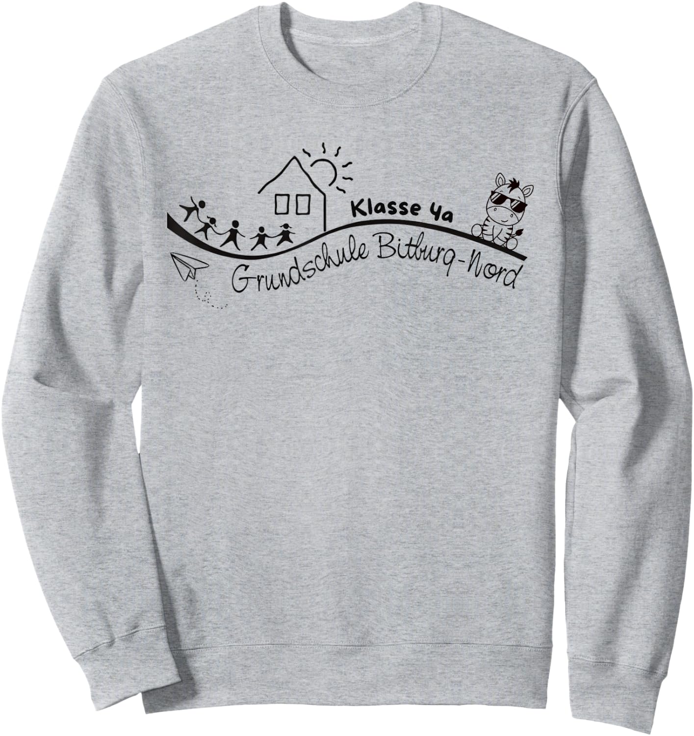 Klasse 4a Grundschule Bitburg Nord Schulabschluss Design Sweatshirt - Sweatshirt | Ash