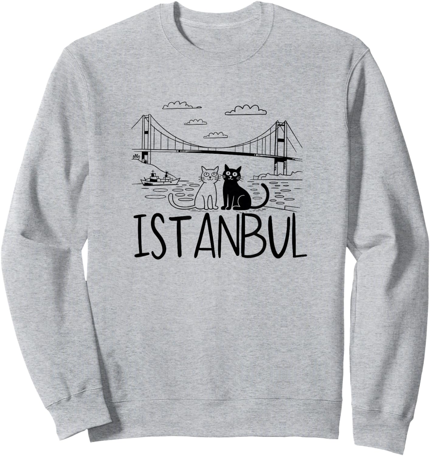 Istanbul Turkey Sketch / Istanbul Sweatshirt - Sweatshirt | Ash