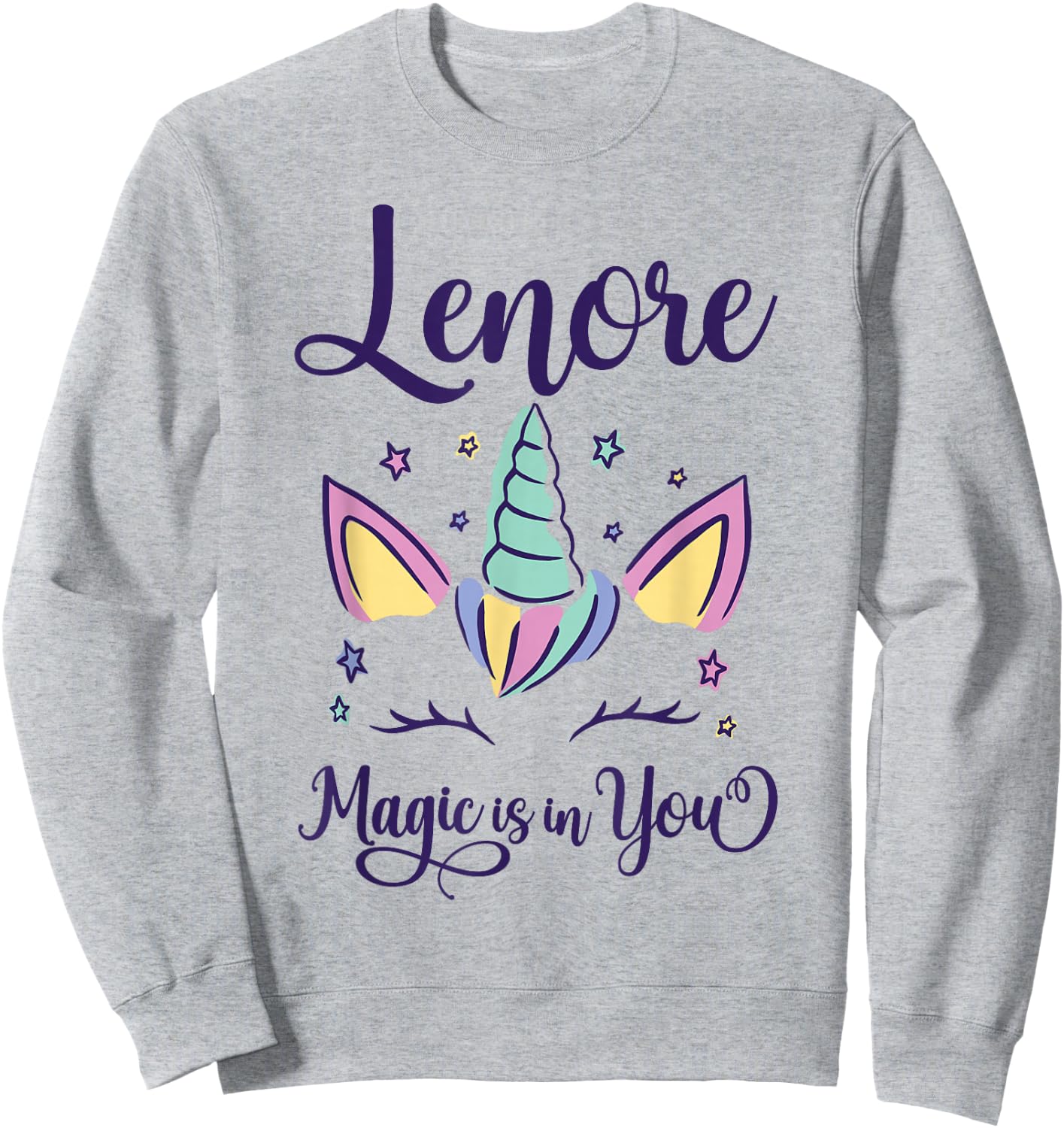 First Name Lenore Personalized Lenore Sweatshirt - Sweatshirt | Ash