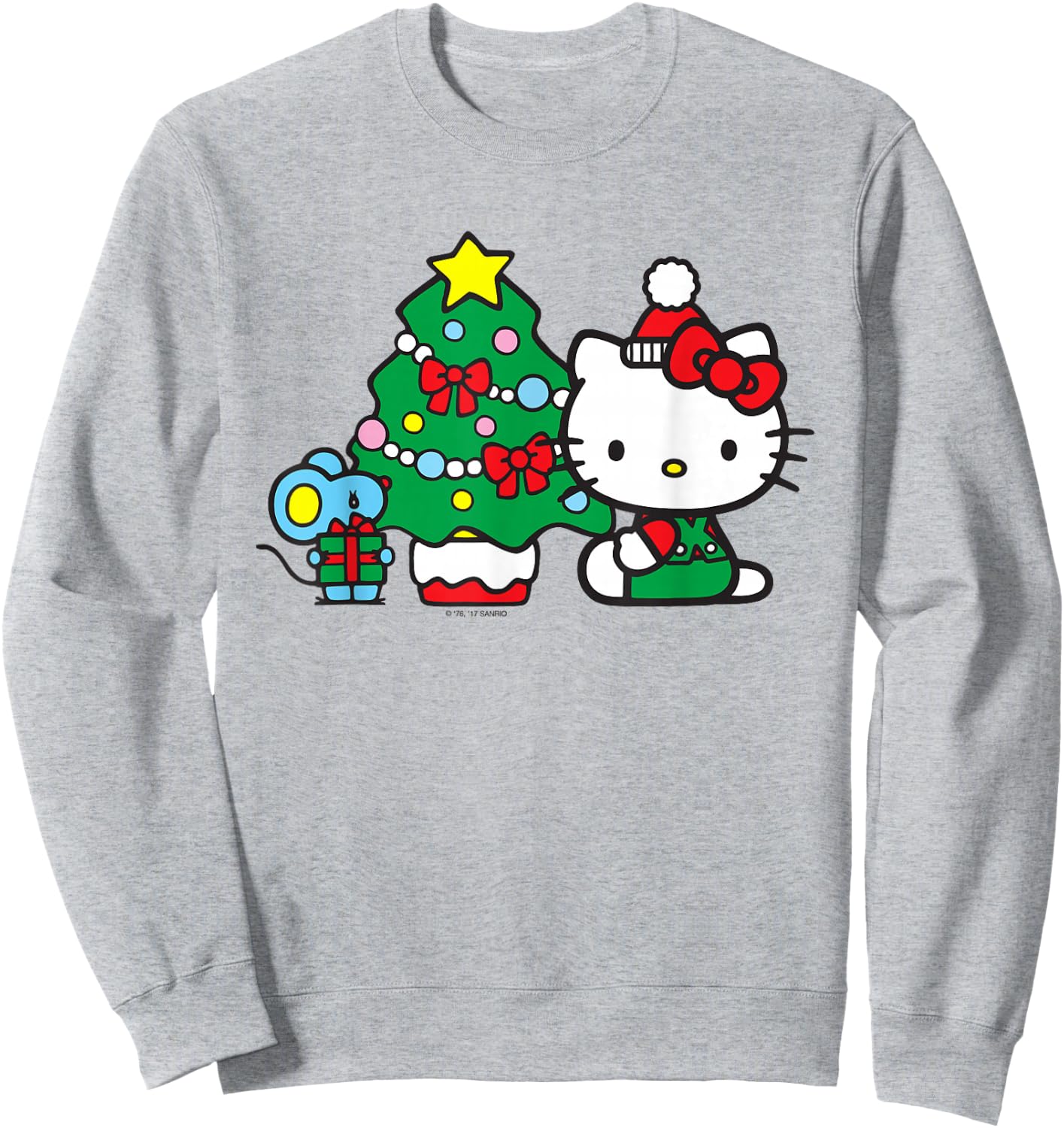 Hello Kitty Christmas Tree Shirt Sweatshirt - Sweatshirt | Ash