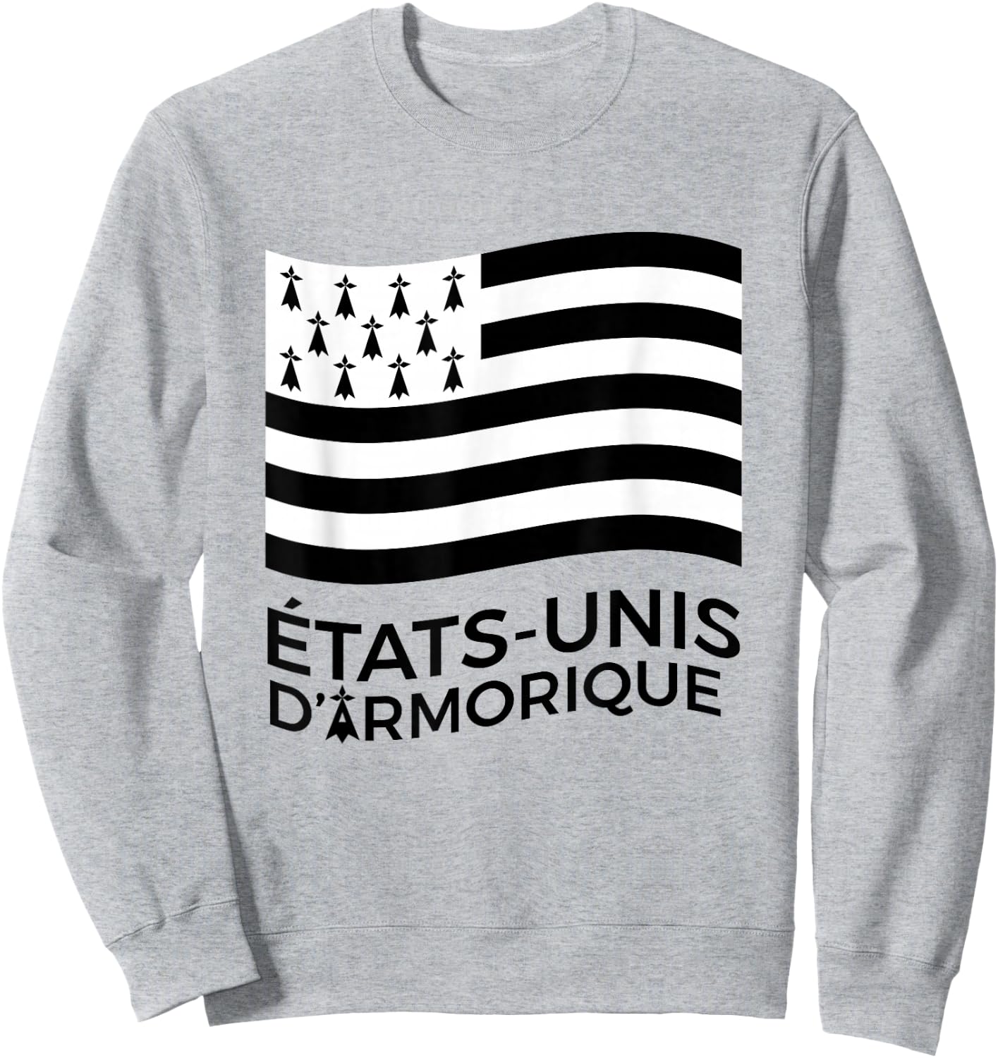 Gift Brittany United States of Armorique Humour Breton , white, S Sweatshirt - Sweatshirt | Ash