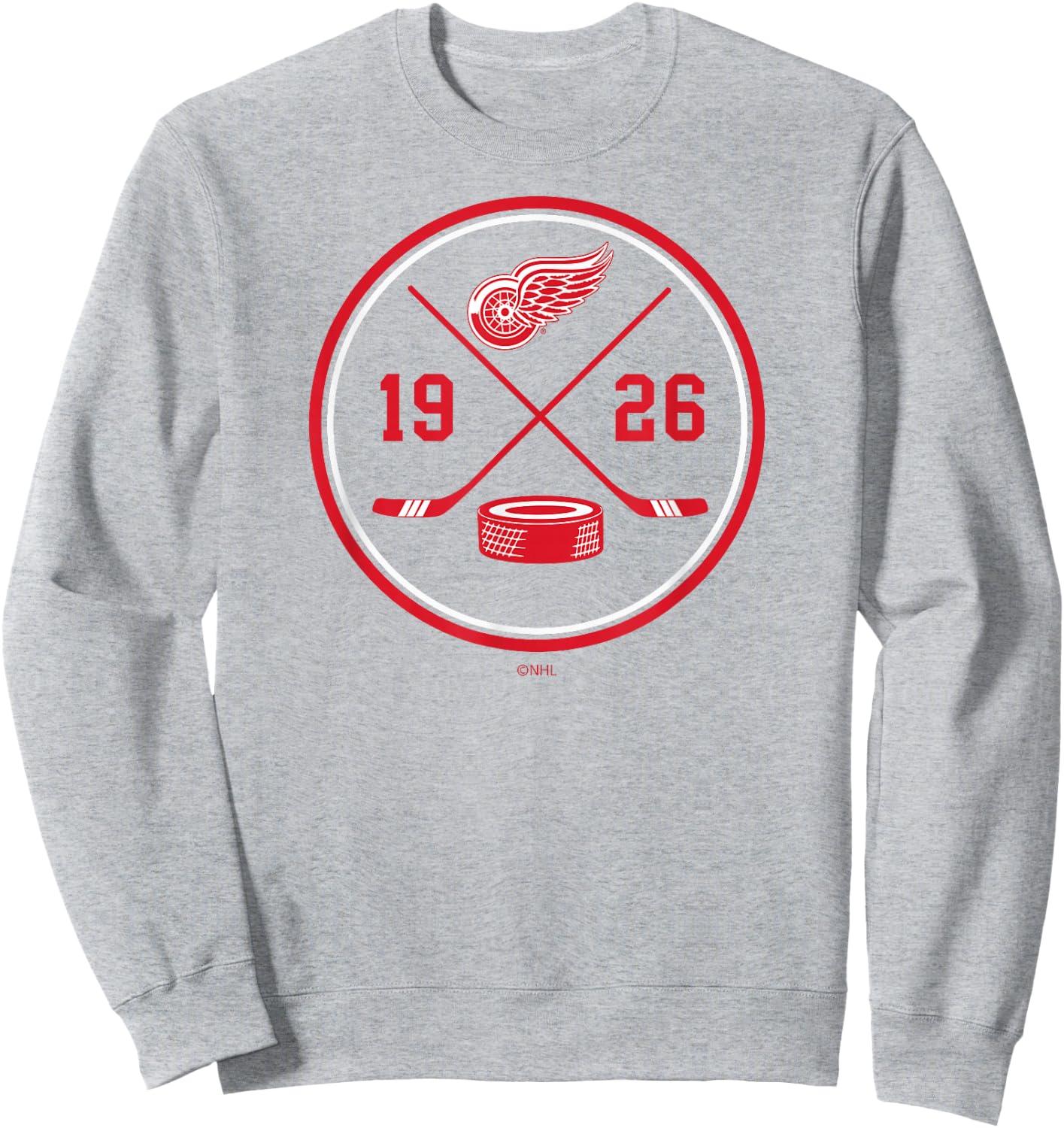 Detroit Red Wings Prize Officially Licensed Sweatshirt - Sweatshirt | Ash