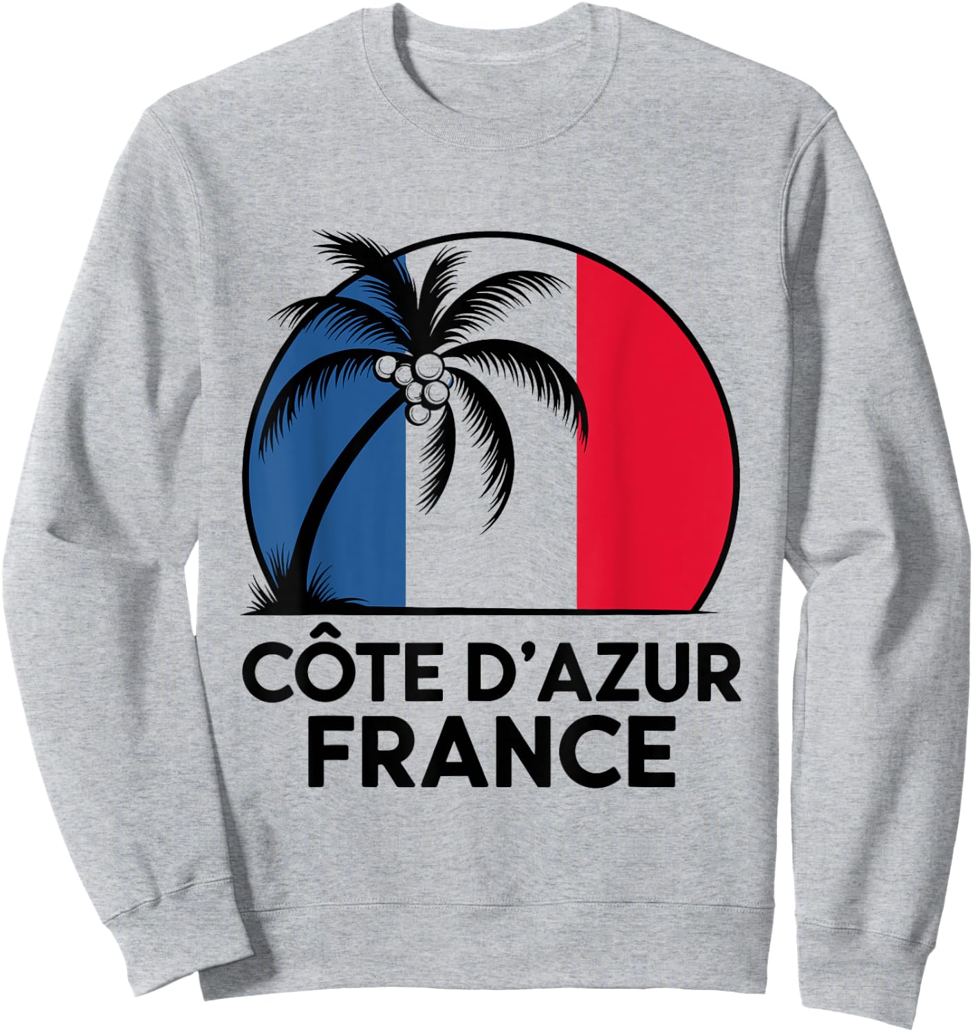 Cote d'Azur France Holiday Souvenir Beach , white, S Sweatshirt - Sweatshirt | Ash