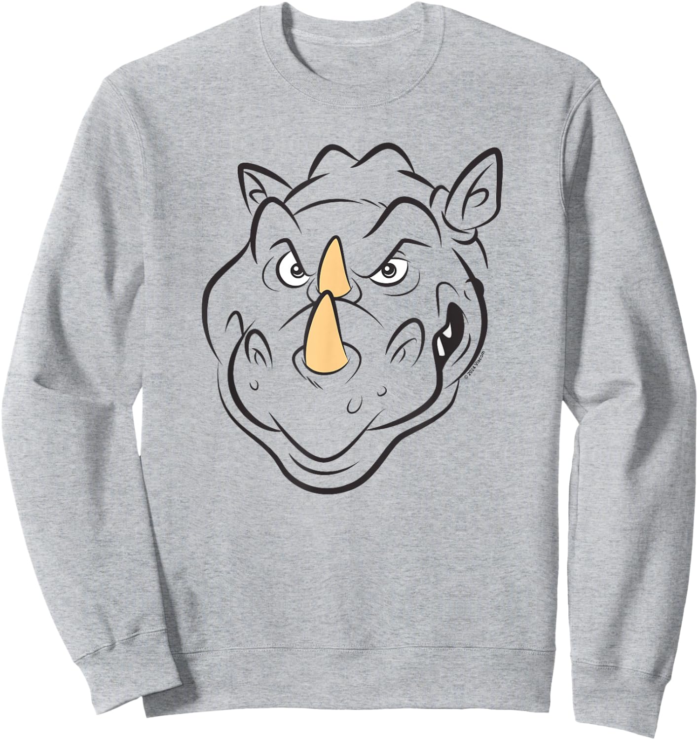 Teenage Mutant Ninja Turtles Rocksteady Face Sweatshirt - Sweatshirt | Ash