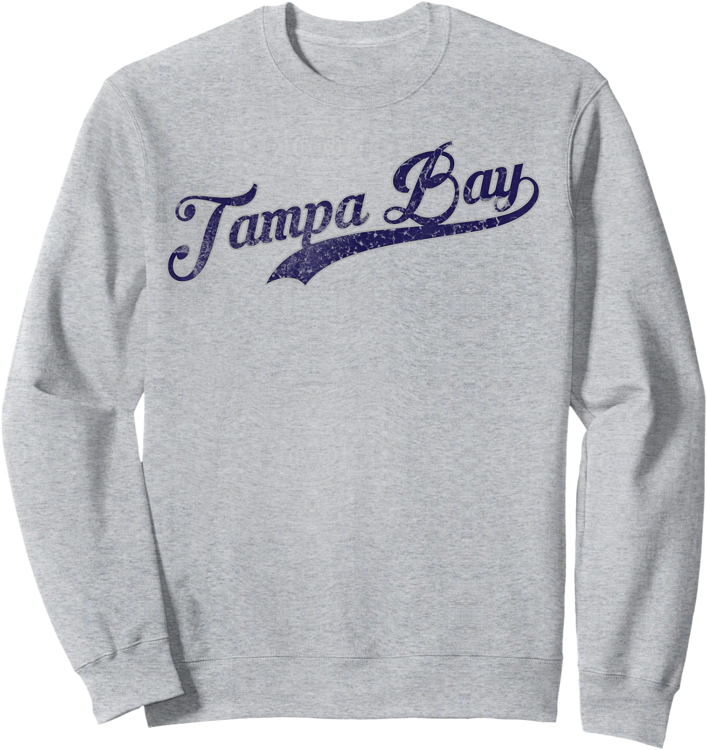 Vintage Baseball Tampa Bay Sweatshirt - Sweatshirt | Ash