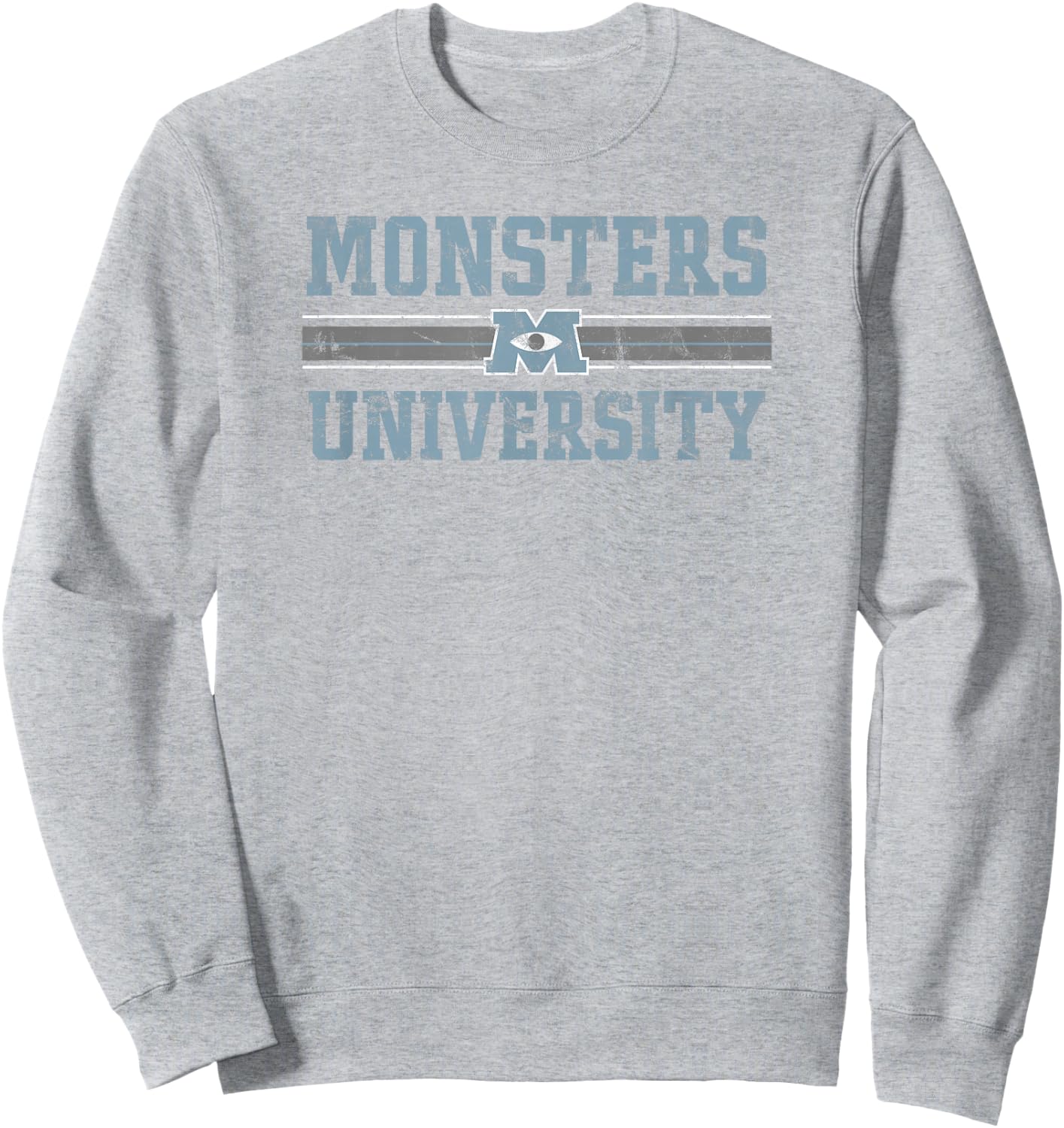 Disney Pixar Monsters University Simple Boarder Collegiate Sweatshirt - Sweatshirt | Ash