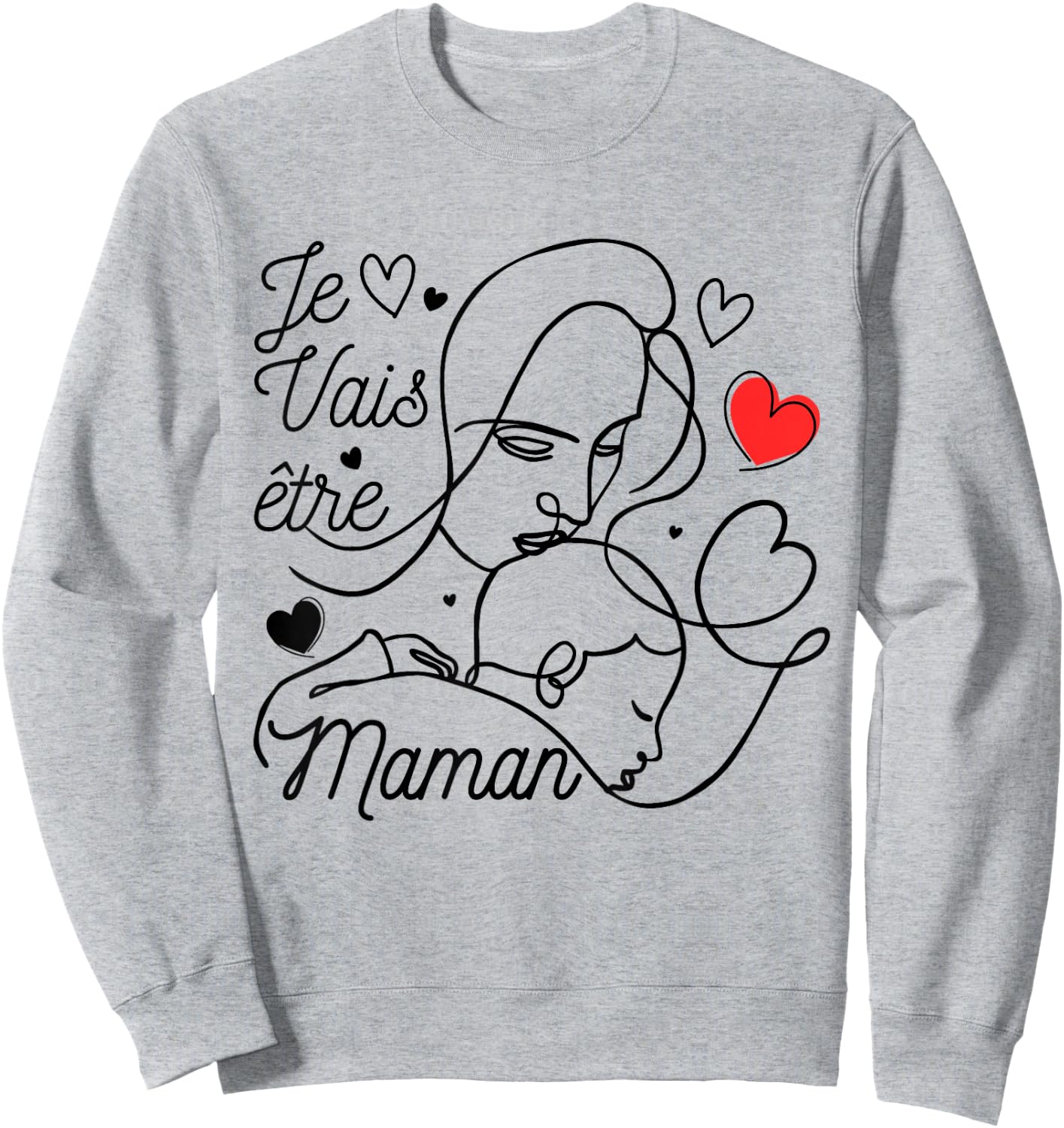 Pregnant woman Future Mom 2025 announcement pregnancy original , white, S Sweatshirt - Sweatshirt | Ash
