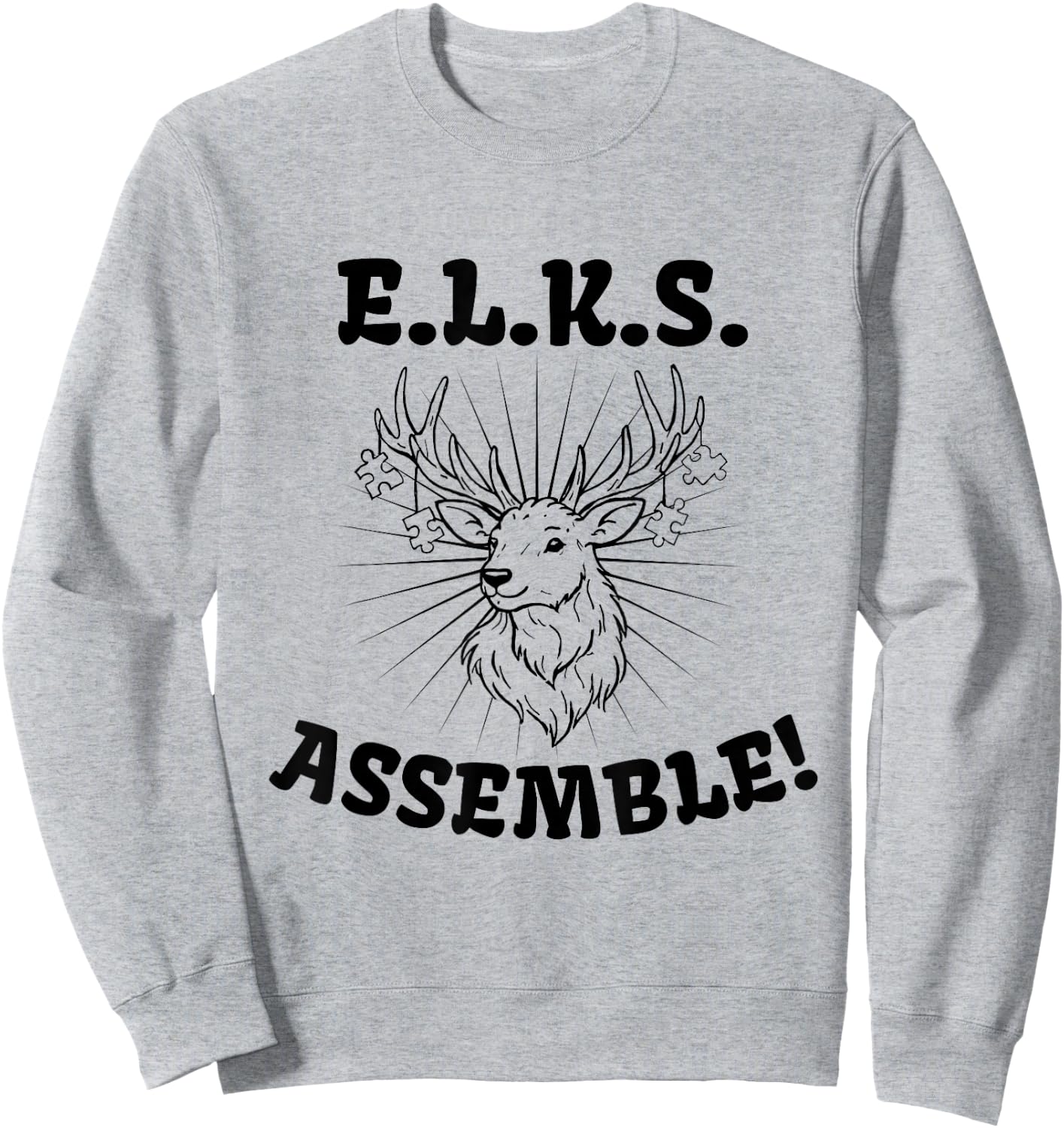 ELKS Assemble 2 Sweatshirt - Sweatshirt | Ash