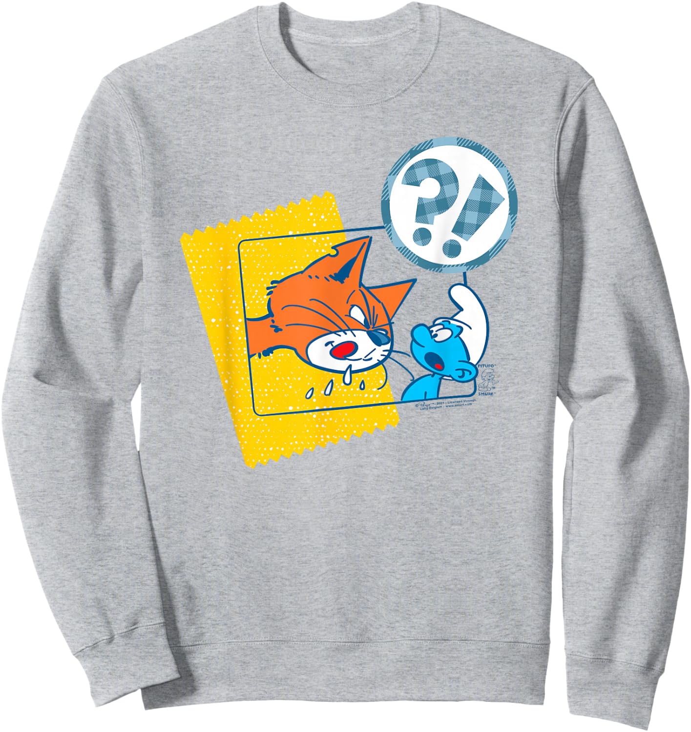 The Smurfs Azrael's Ready for Dinner Sweatshirt - Sweatshirt | Ash
