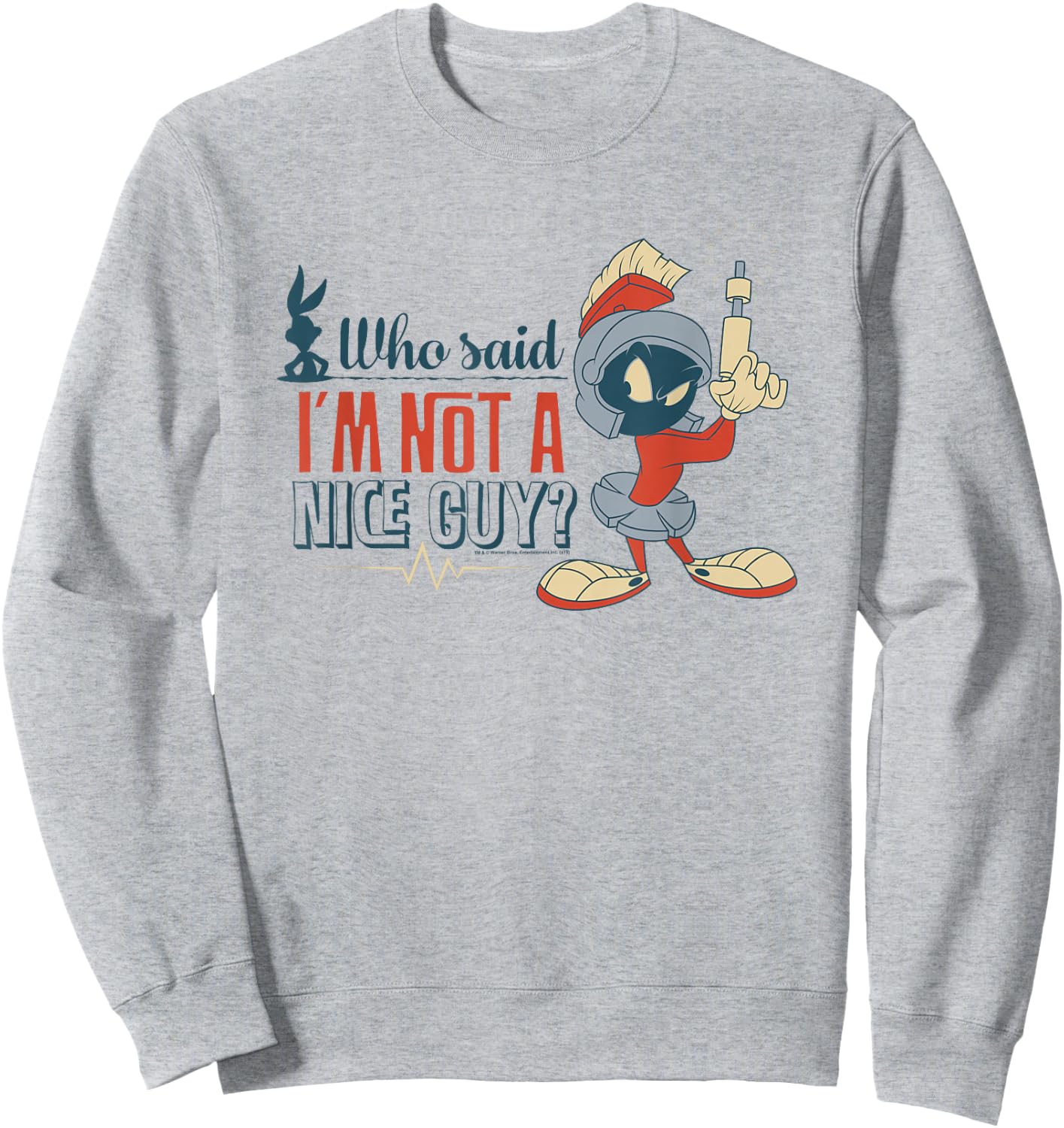 Looney Tunes Marvin the Martian Not a Nice Guy Sweatshirt - Sweatshirt | Ash