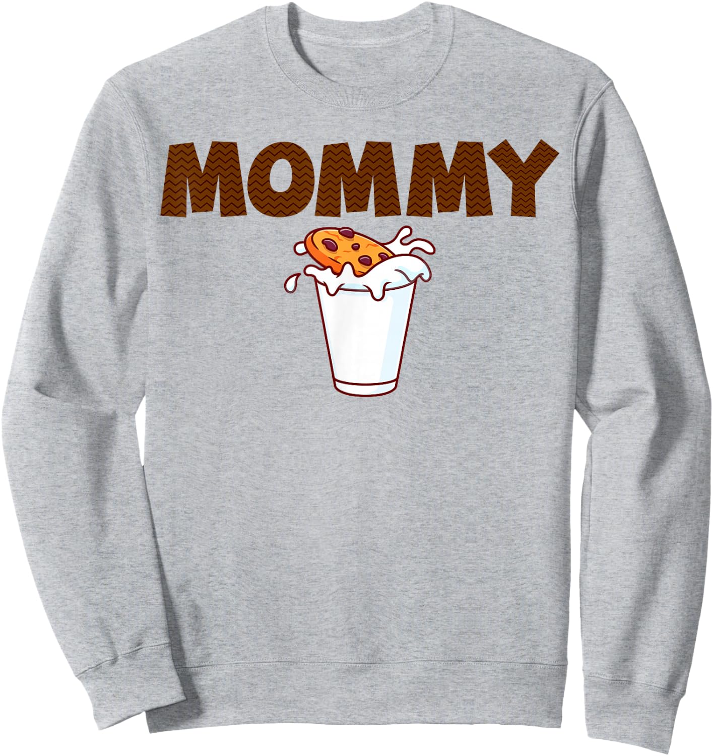 Mommy Milk & Cookies Theme Kids 1st Birthday Party Matching Sweatshirt - Sweatshirt | Ash