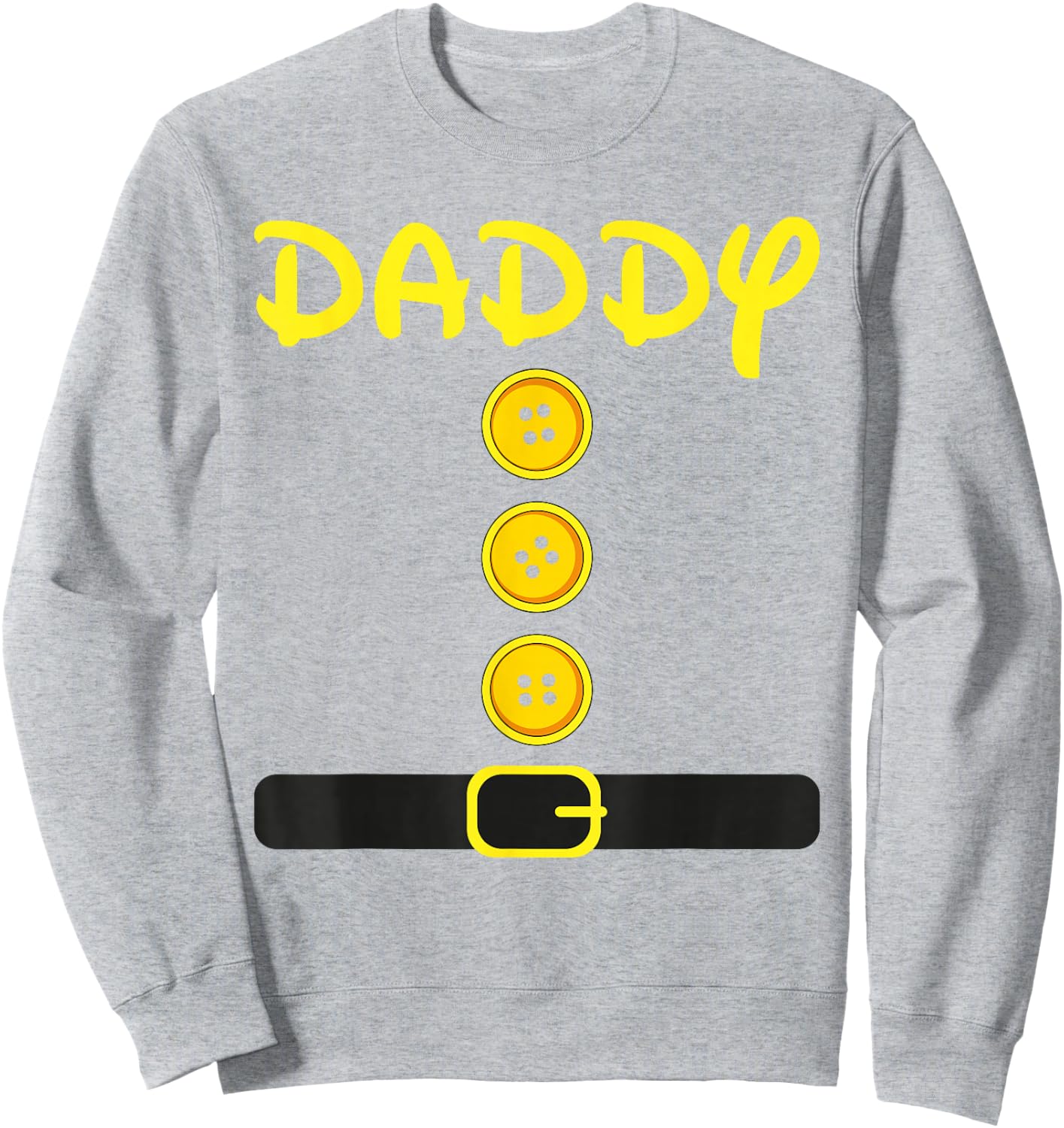 Daddy Dwarf Costume Color Family Matching Dwarf Halloween Sweatshirt - Sweatshirt | Ash