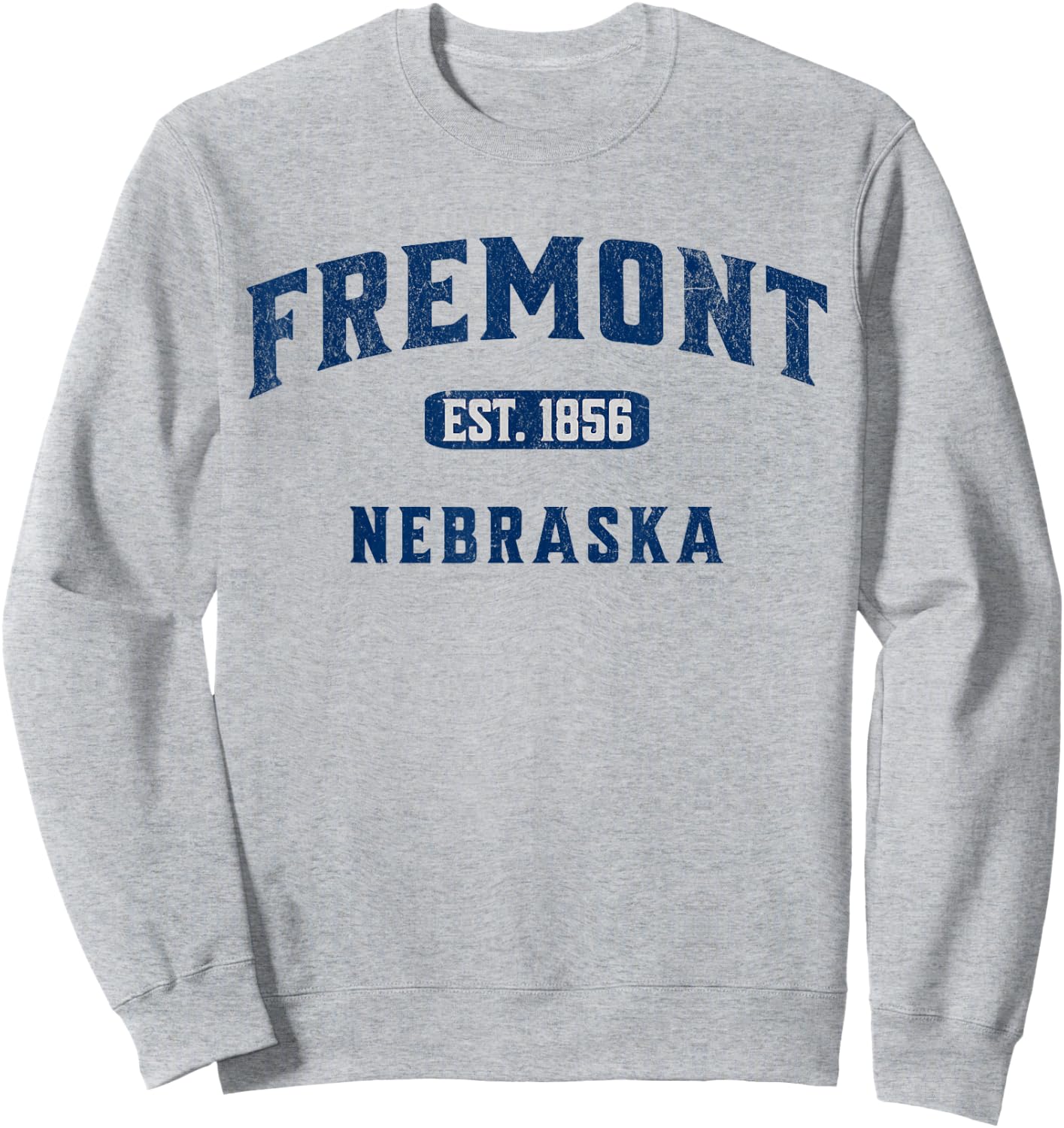 Vintage Athletic Souvenir Visit Fremont Nebraska Sweatshirt - Sweatshirt | Ash