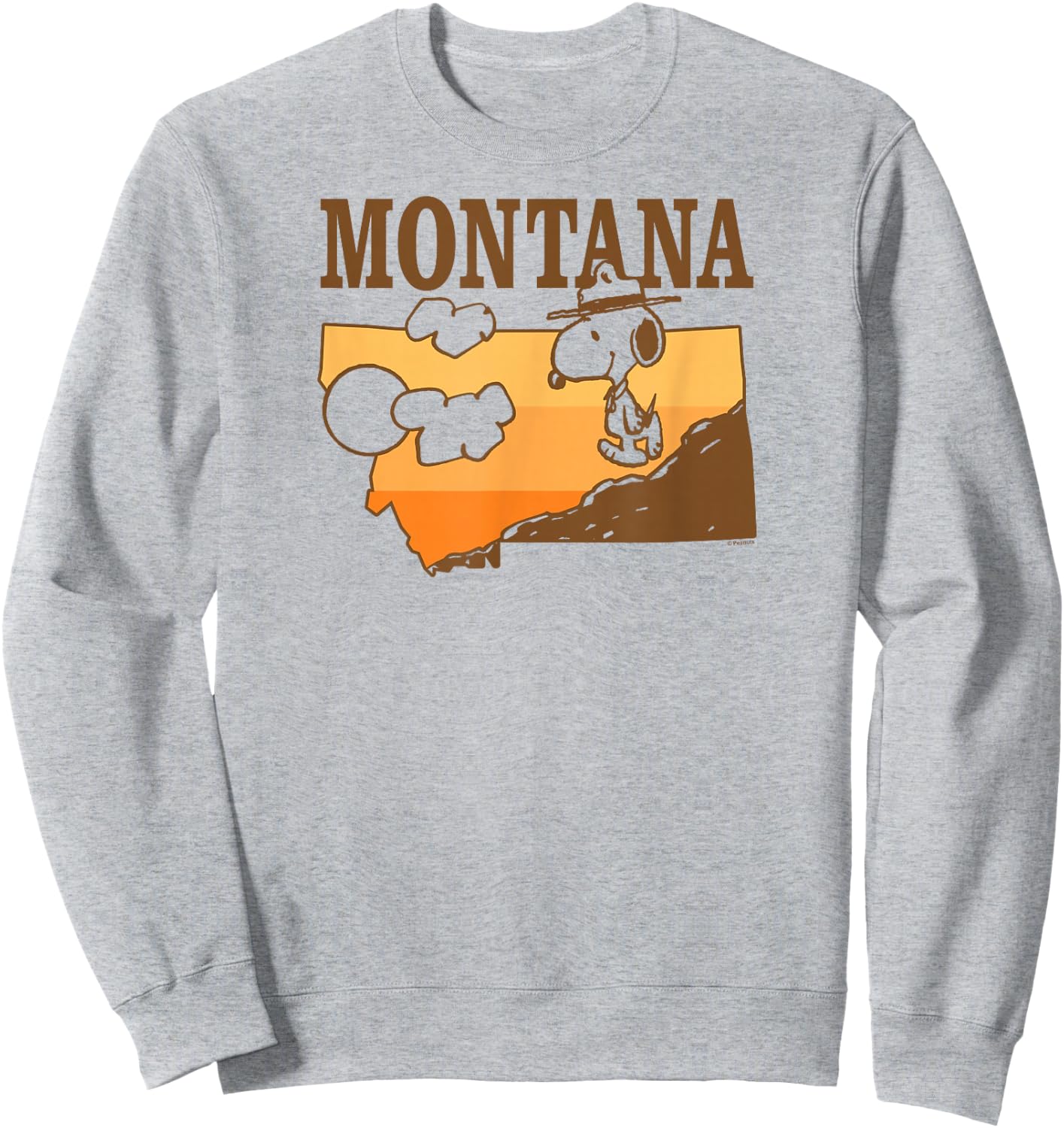 Peanuts - Snoopy Beagle Scout Montana Mountain Hiker Sweatshirt - Sweatshirt | Ash