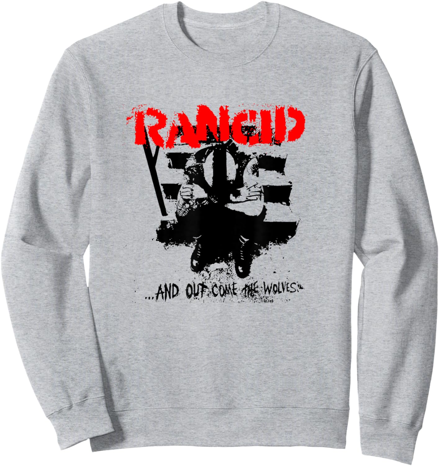 Rancid - Official Merchandise - And Out Come The Wolves Sweatshirt - Sweatshirt | Ash