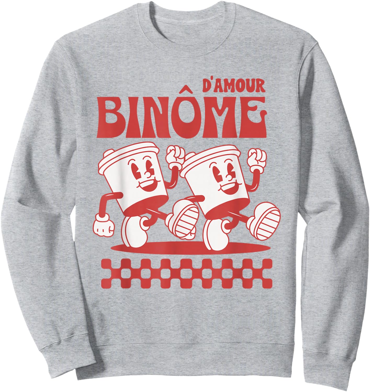 Binôme d'amour Gift Binomial Work Humor Colleague , white, S Sweatshirt - Sweatshirt | Ash