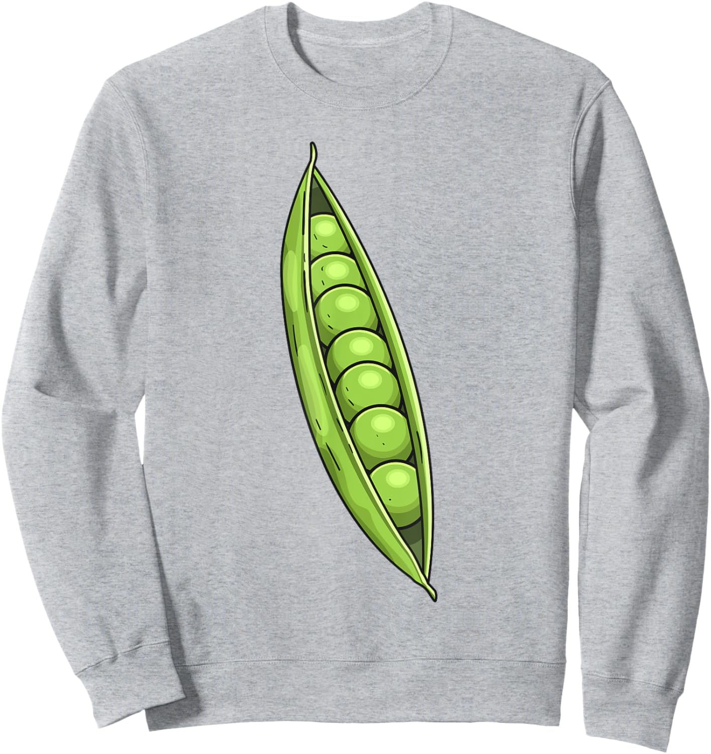 Peas In A Pod Costume Halloween Easy Cosplay Lazy DIY Outfit Sweatshirt - Sweatshirt | Ash