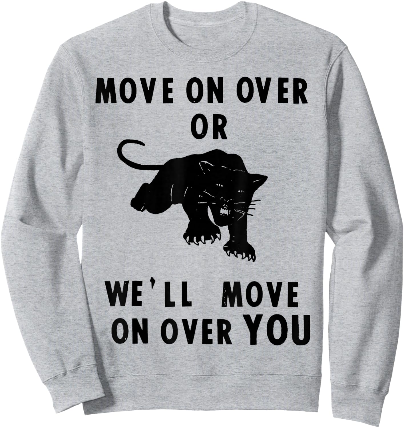 Vintage Black History BPP Self Defense Black Panthers Party Sweatshirt - Sweatshirt | Ash