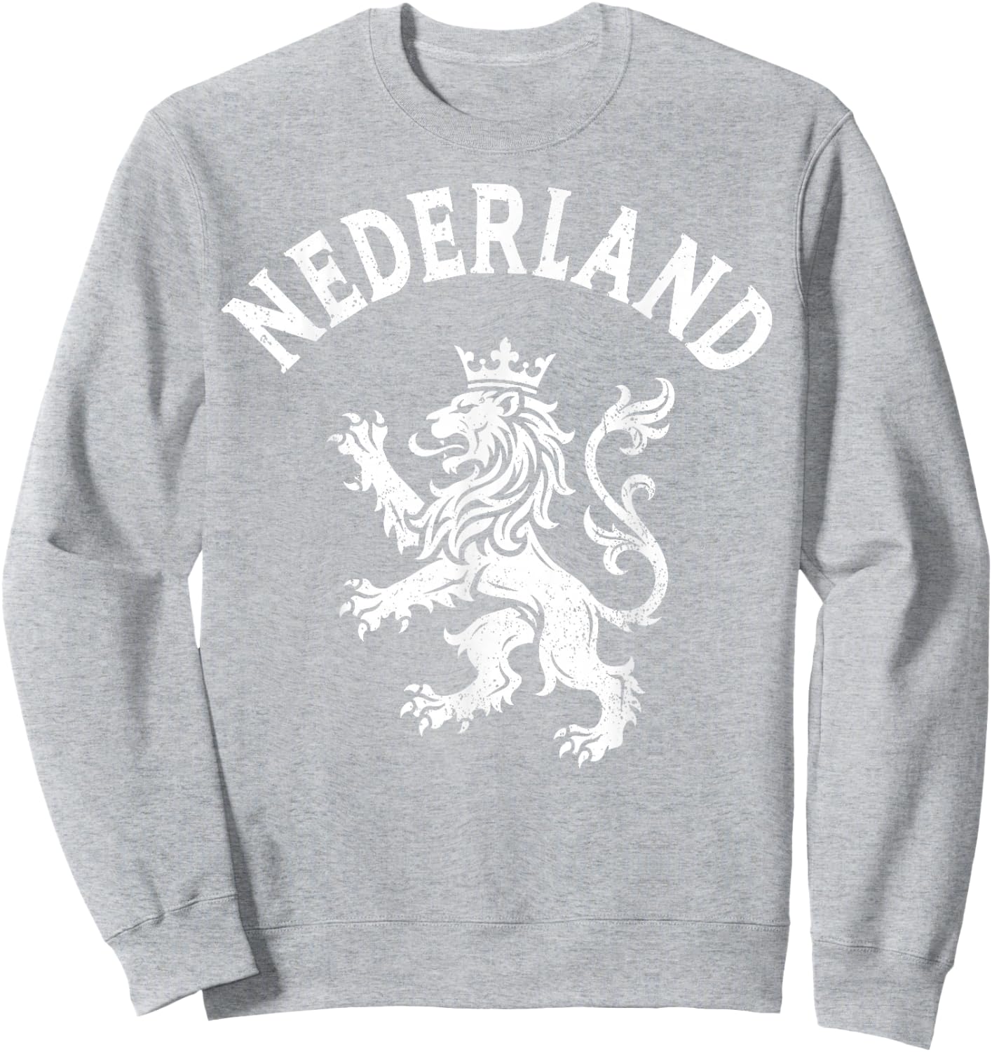 Nederland Netherlands Lion Dutch Holland Vintage Orange Sweatshirt - Sweatshirt | Ash