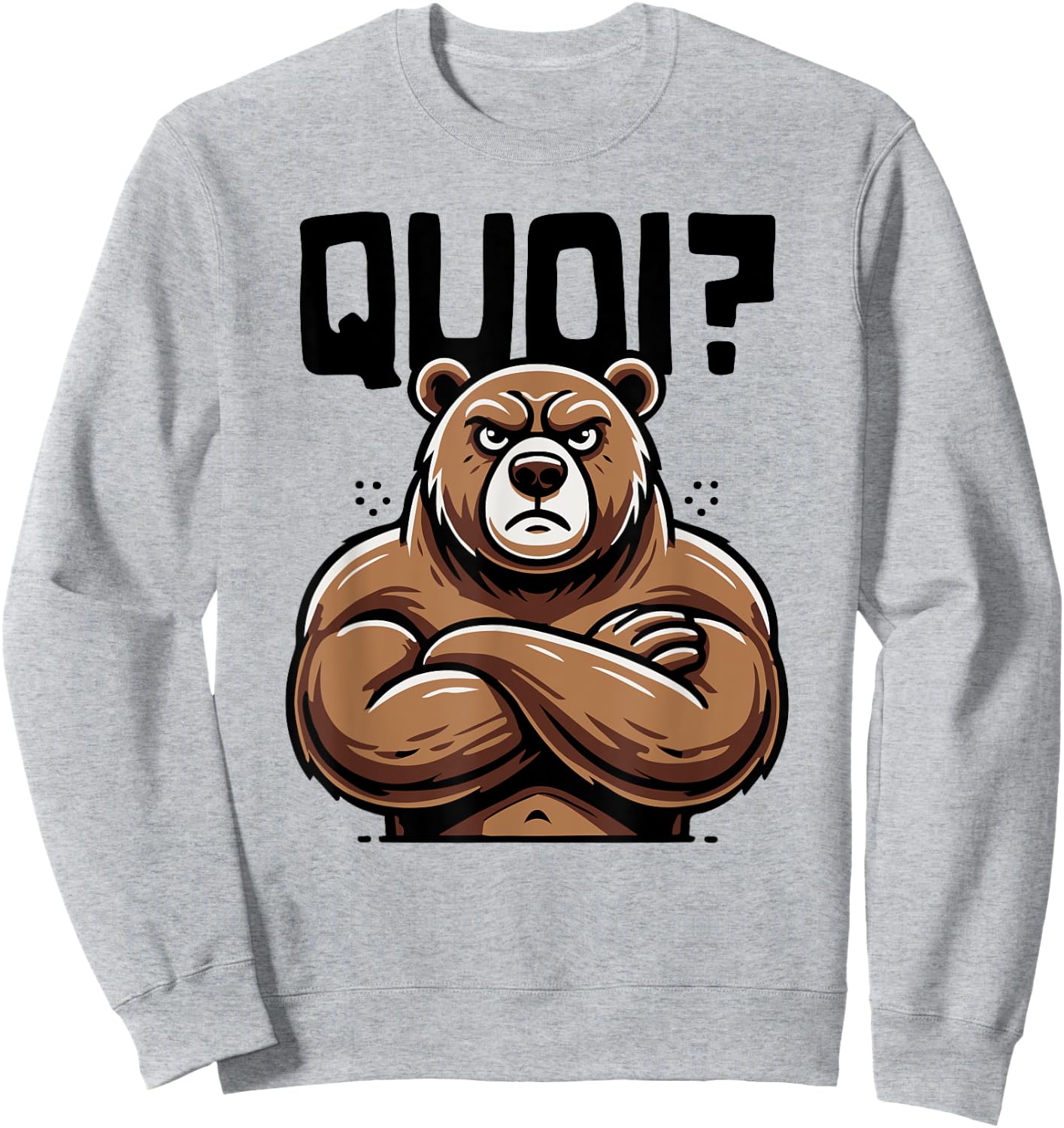 What Bear Shirt for Woman Girl Boy Idea Humour Bear , white, S Sweatshirt - Sweatshirt | Ash