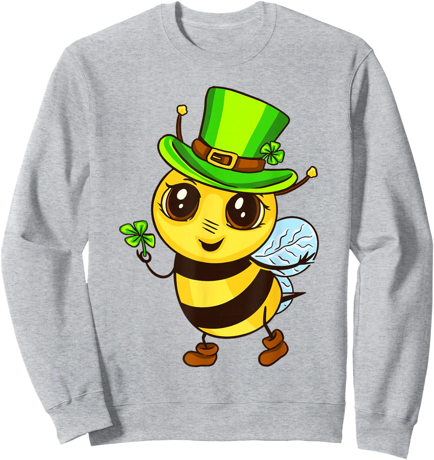St Patricks Day As Saint Paddy's Bee Sweatshirt - Sweatshirt | Ash