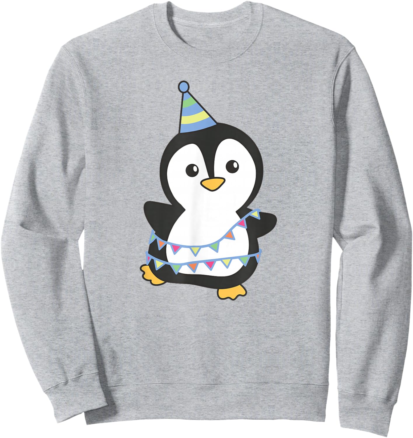 Birthday Penguin for Children a Birthday Penguin Sweatshirt - Sweatshirt | Ash