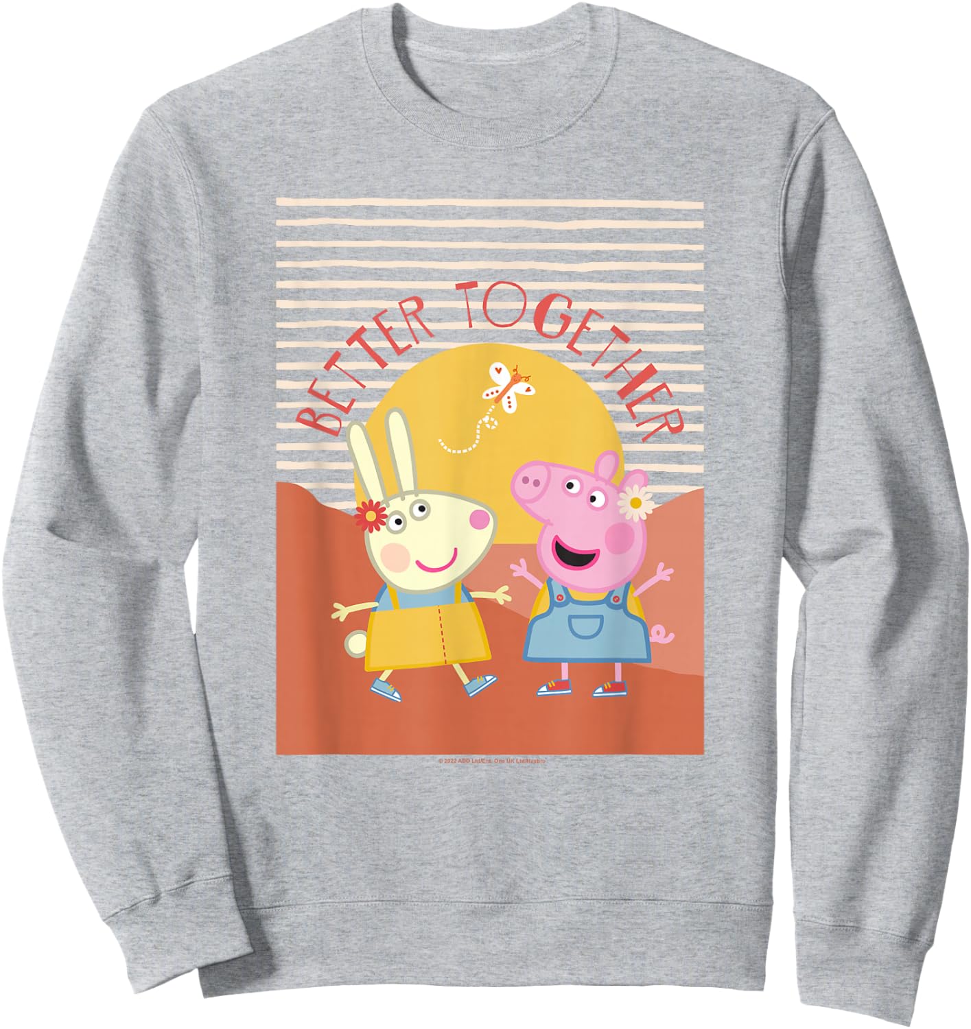 Peppa Pig Better Together Rebecca Rabbit Retro Portrait Sweatshirt - Sweatshirt | Ash