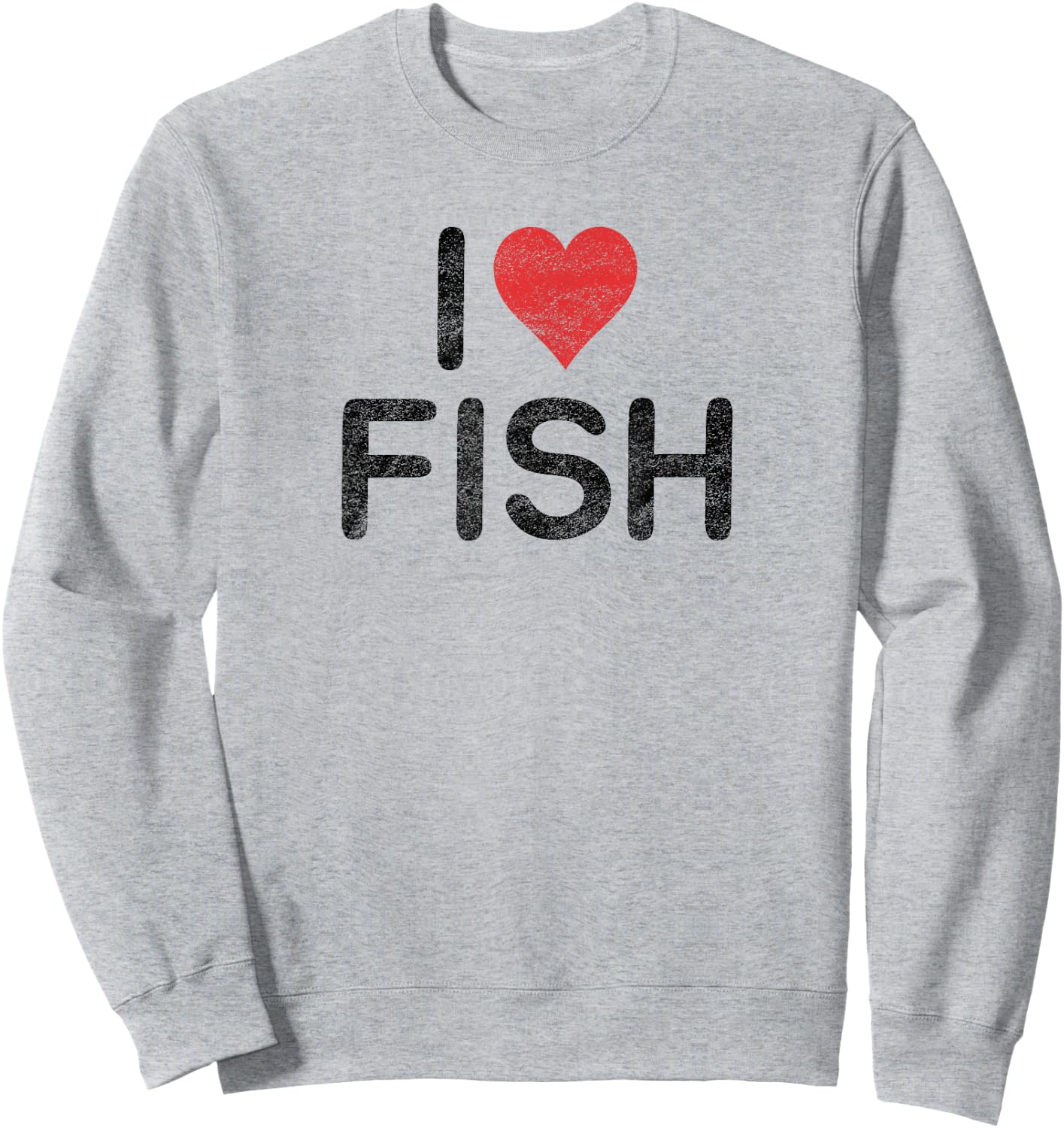 I Love Fish Sweatshirt - Sweatshirt | Ash