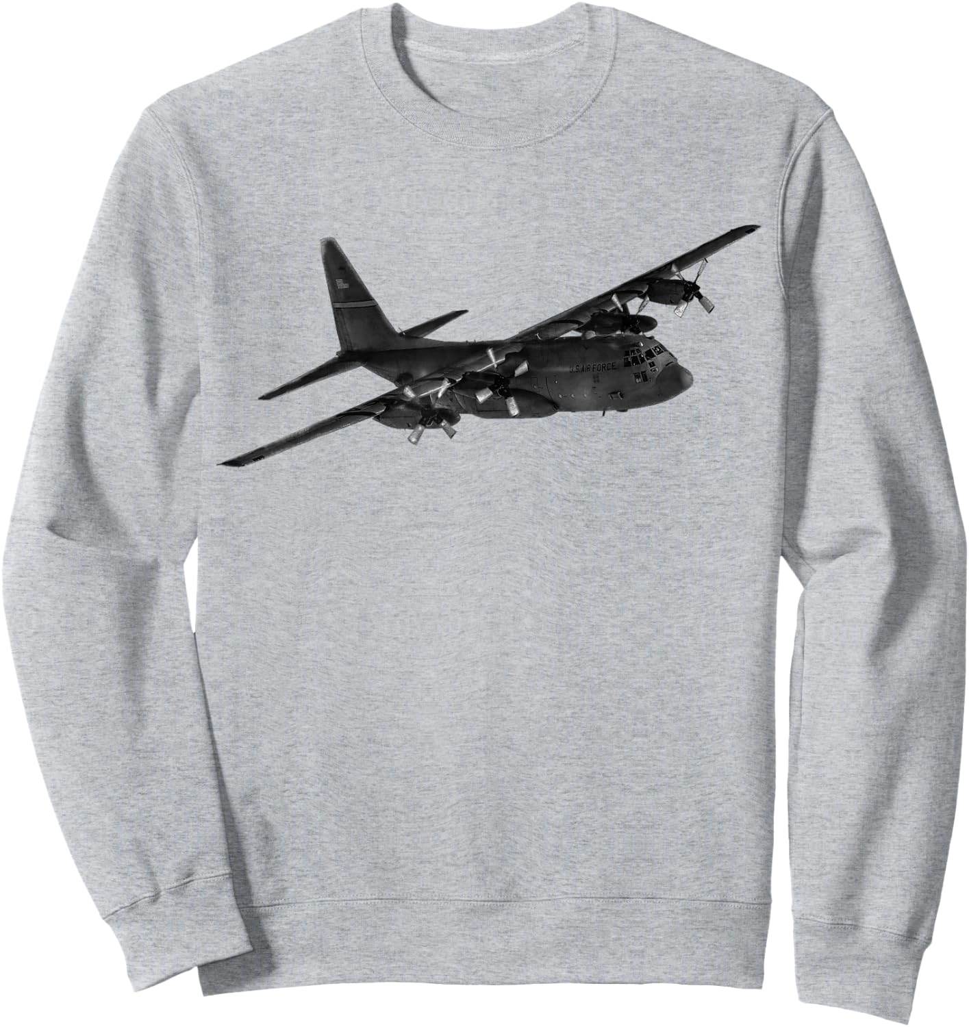 C-130 Hercules - Military Airplane Sweatshirt - Sweatshirt | Ash