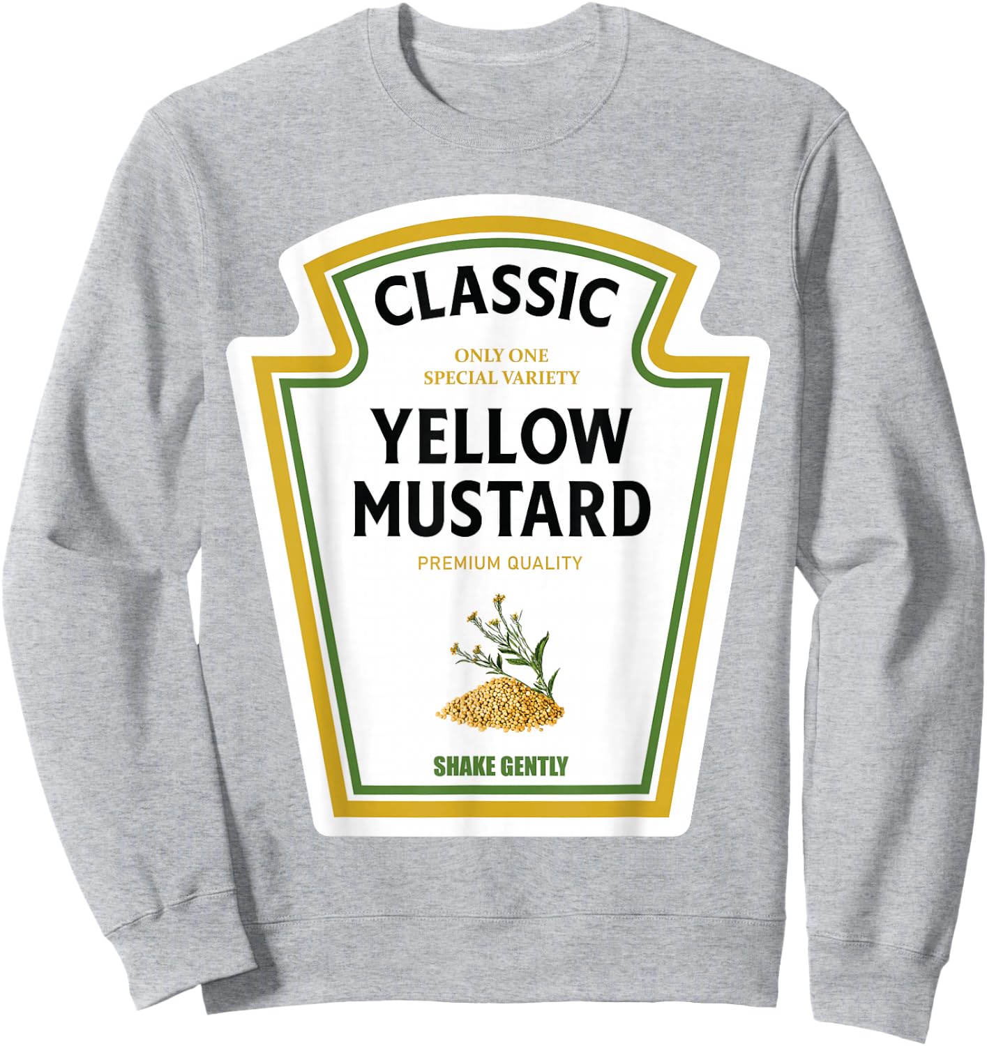 Mustard Halloween 2023 Costume Family Ketchup Team Family , yellow Sweatshirt - Sweatshirt | Ash