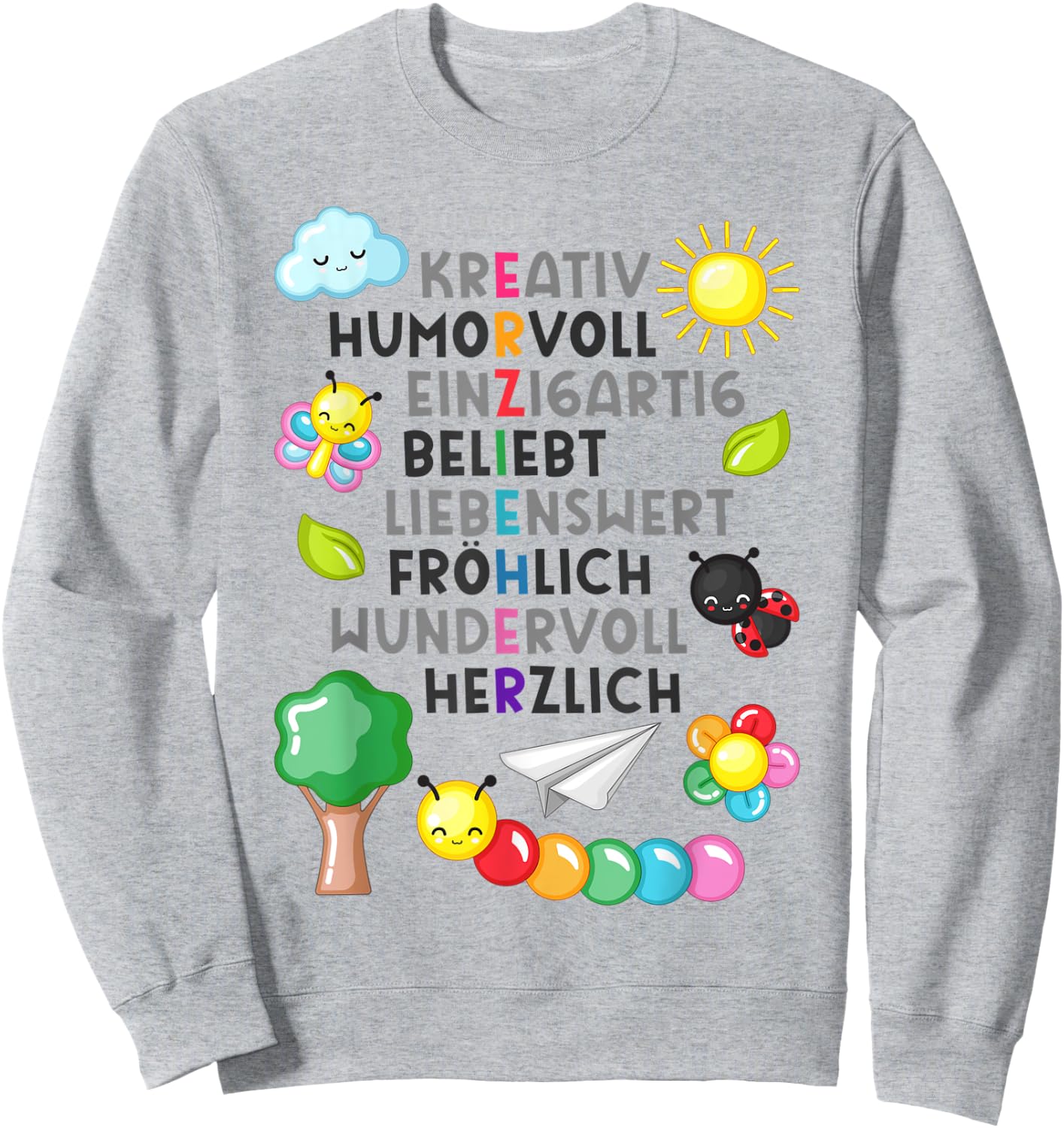Erzieherin Spruch Geschenk Danke Dankeschön Abschiedsgeschen Sweatshirt - Sweatshirt | Ash