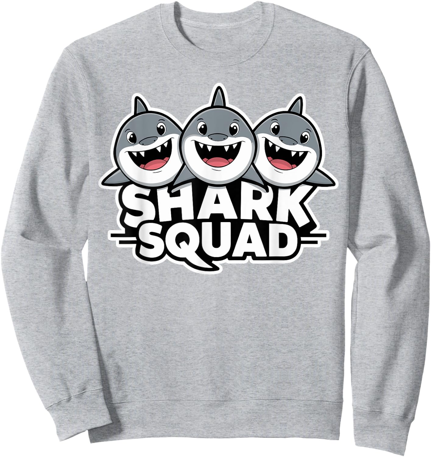 Shark Squad for Shark Lover Shirt | Cool Shark Sweatshirt - Sweatshirt | Ash