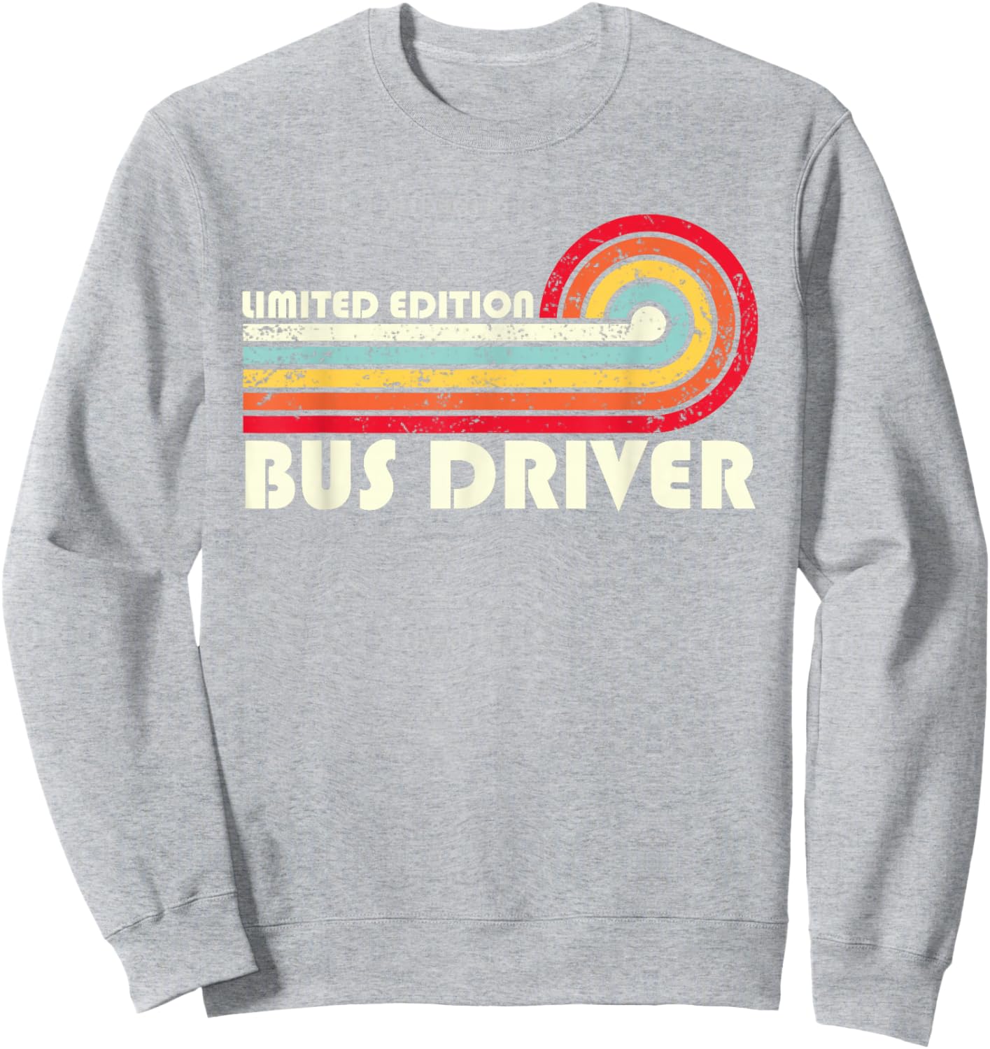 Bus Driver Job Title Profession Worker Sweatshirt - Sweatshirt | Ash