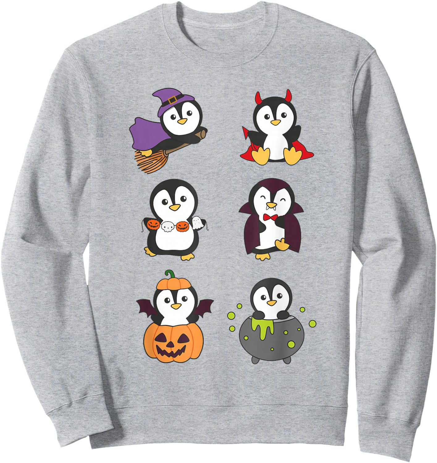 Penguin Halloween Costume Penguins Halloween Sweatshirt - Sweatshirt | Ash