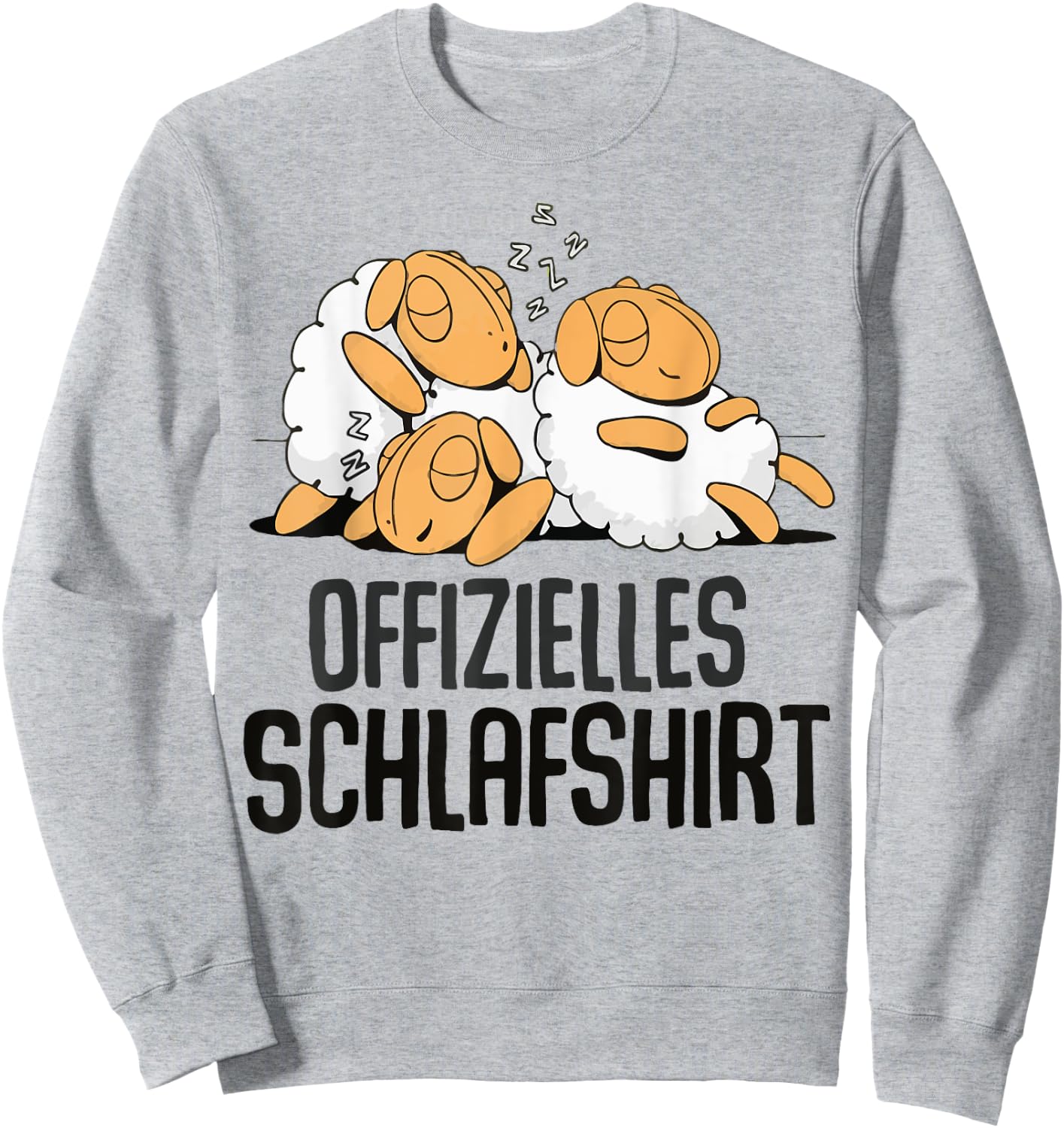 Schaf Offizielles Schlafshirt Schlafanzug & Nachthemd Schaf Sweatshirt - Sweatshirt | Ash