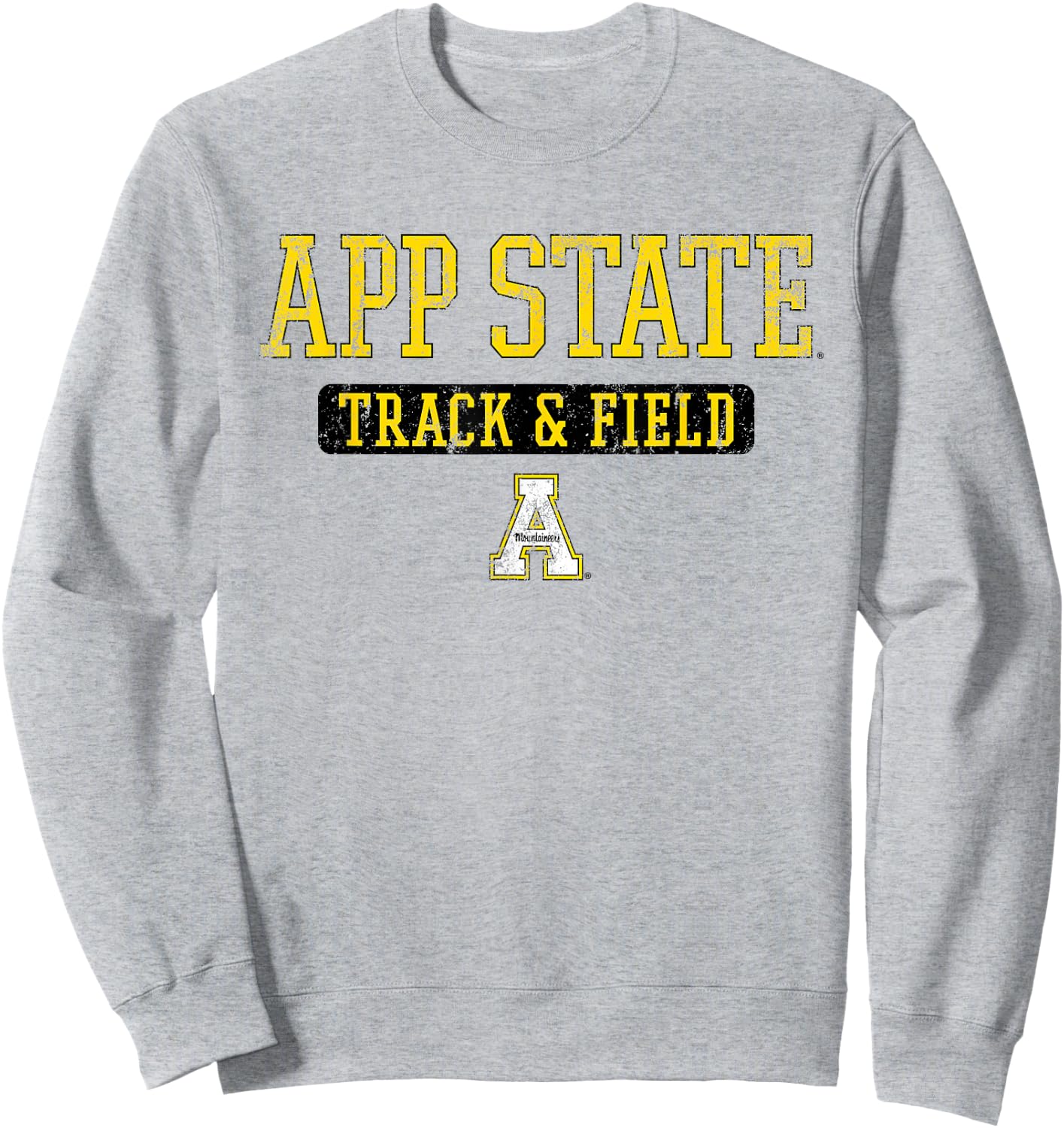 App State Vintage Team Track & Field - App State Sweatshirt - Sweatshirt | Ash