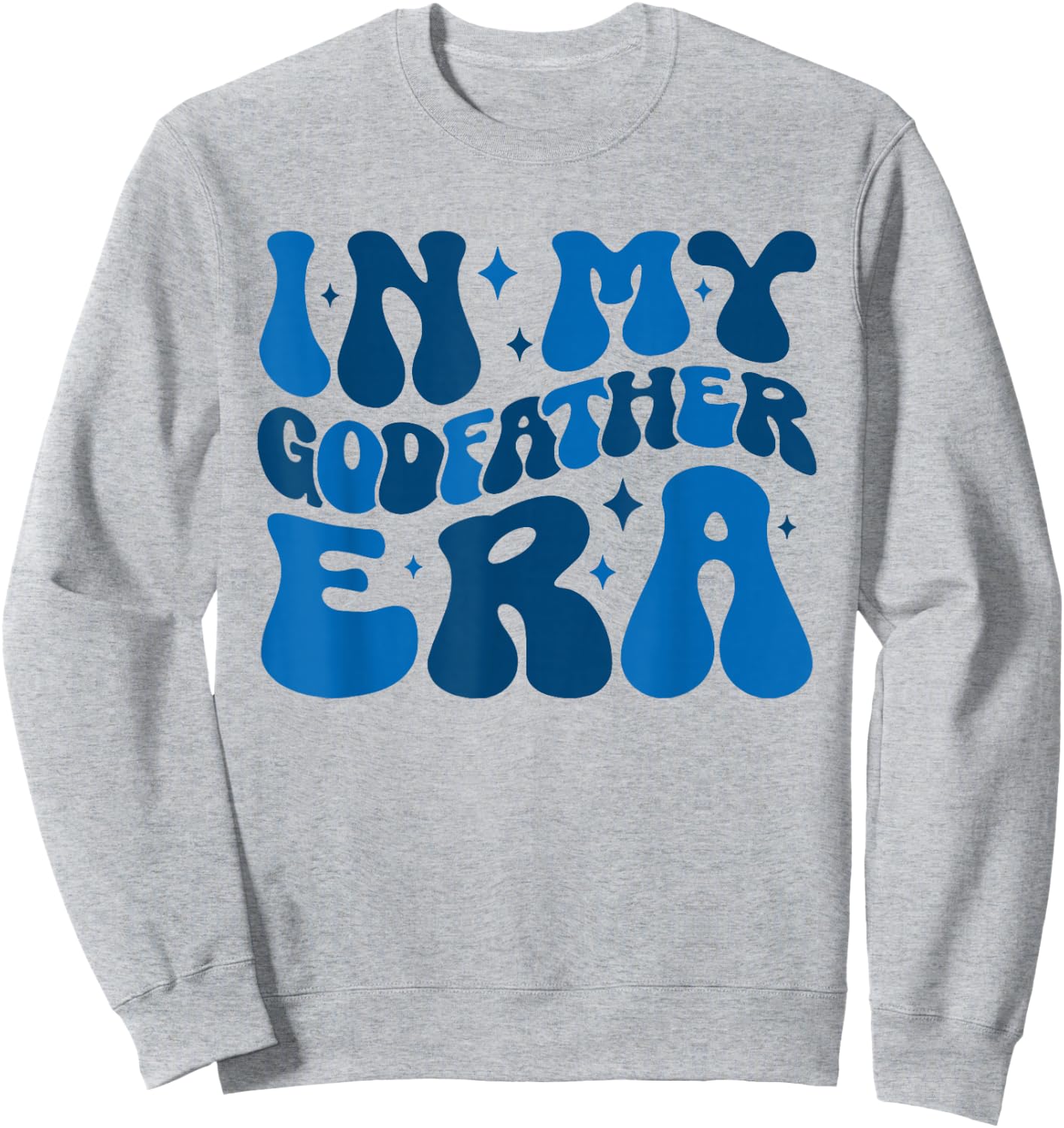 In My Godfather Era Retro Family Matching Godfather Groovy Sweatshirt - Sweatshirt | Ash