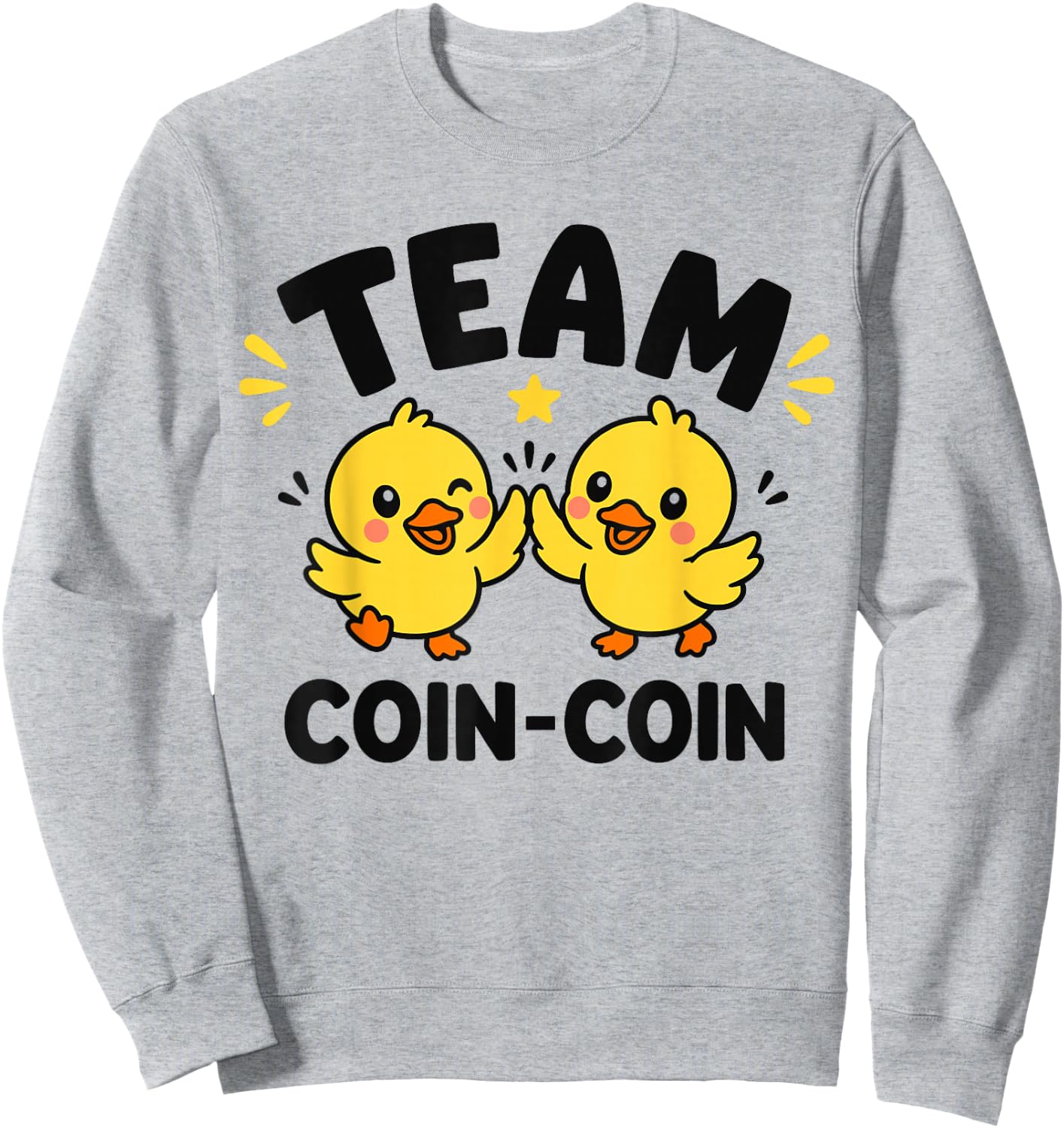 Citation Canard Enfant Humour Canard Team Coin-Coin Sweatshirt - Sweatshirt | Ash