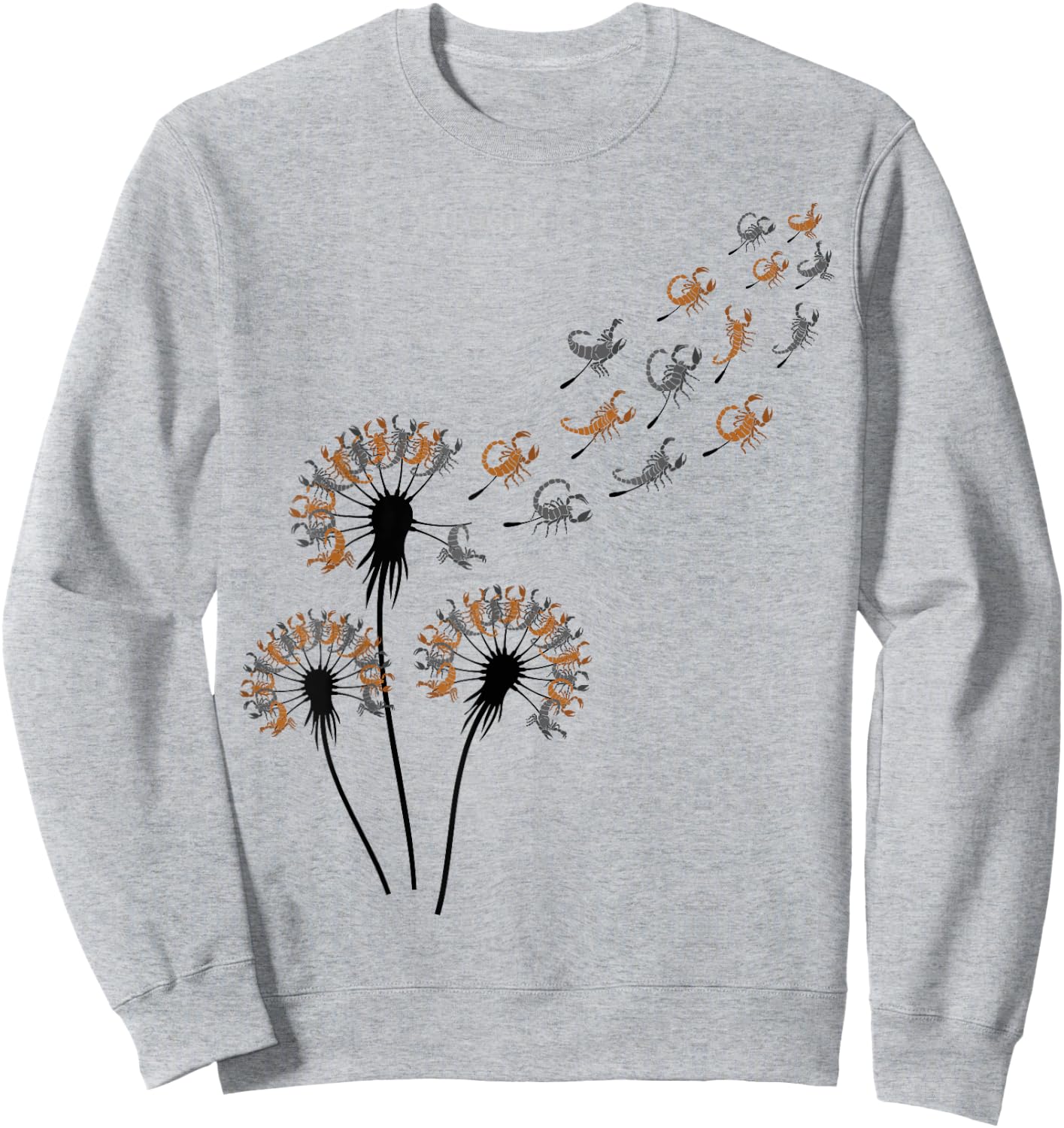 Dandelion Scorpions Shirt for Scorpion Lover | Scorpion Sweatshirt - Sweatshirt | Ash