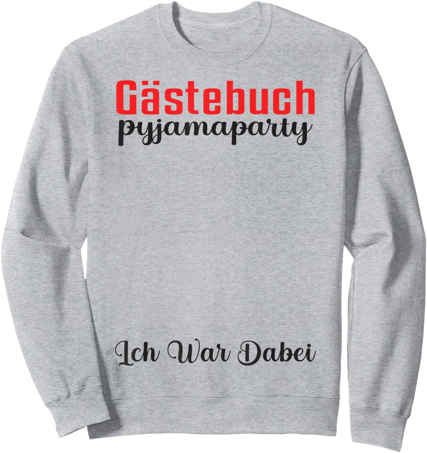 Guest Book Guest List Pyjama Party Sleepover Pyjamas Party , White Sweatshirt - Sweatshirt | Ash