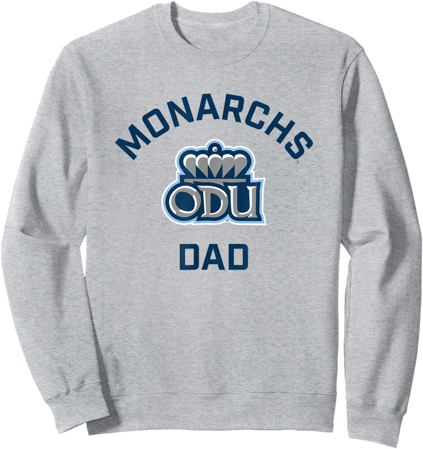 Old Dominion University ODU Monarchs Arched Dad Sweatshirt - Sweatshirt | Ash
