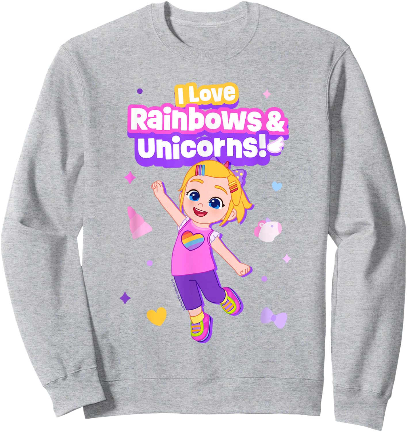 Bebefinn Bora Rainbows and Unicorns Sweatshirt - Sweatshirt | Ash