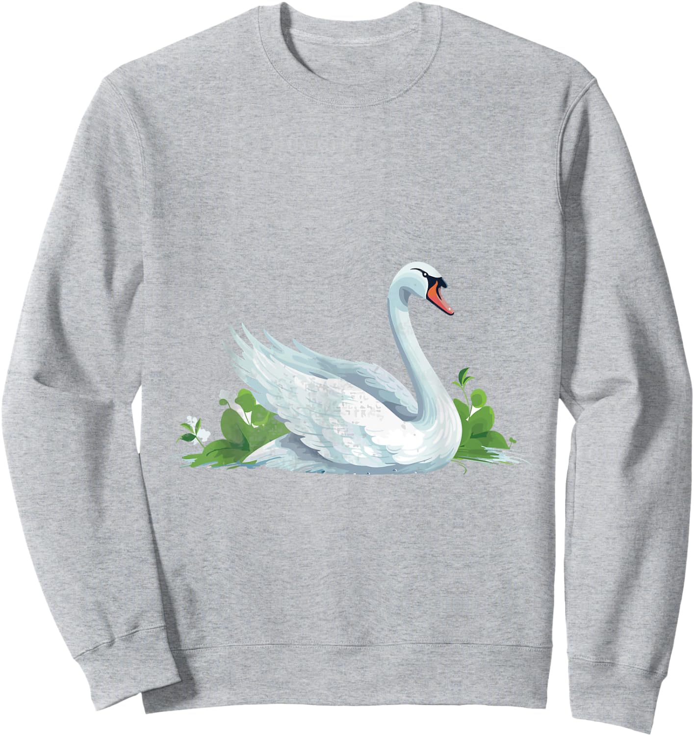 Cute Swan Costume for Girls and Boys | Vintage Swan Sweatshirt - Sweatshirt | Ash