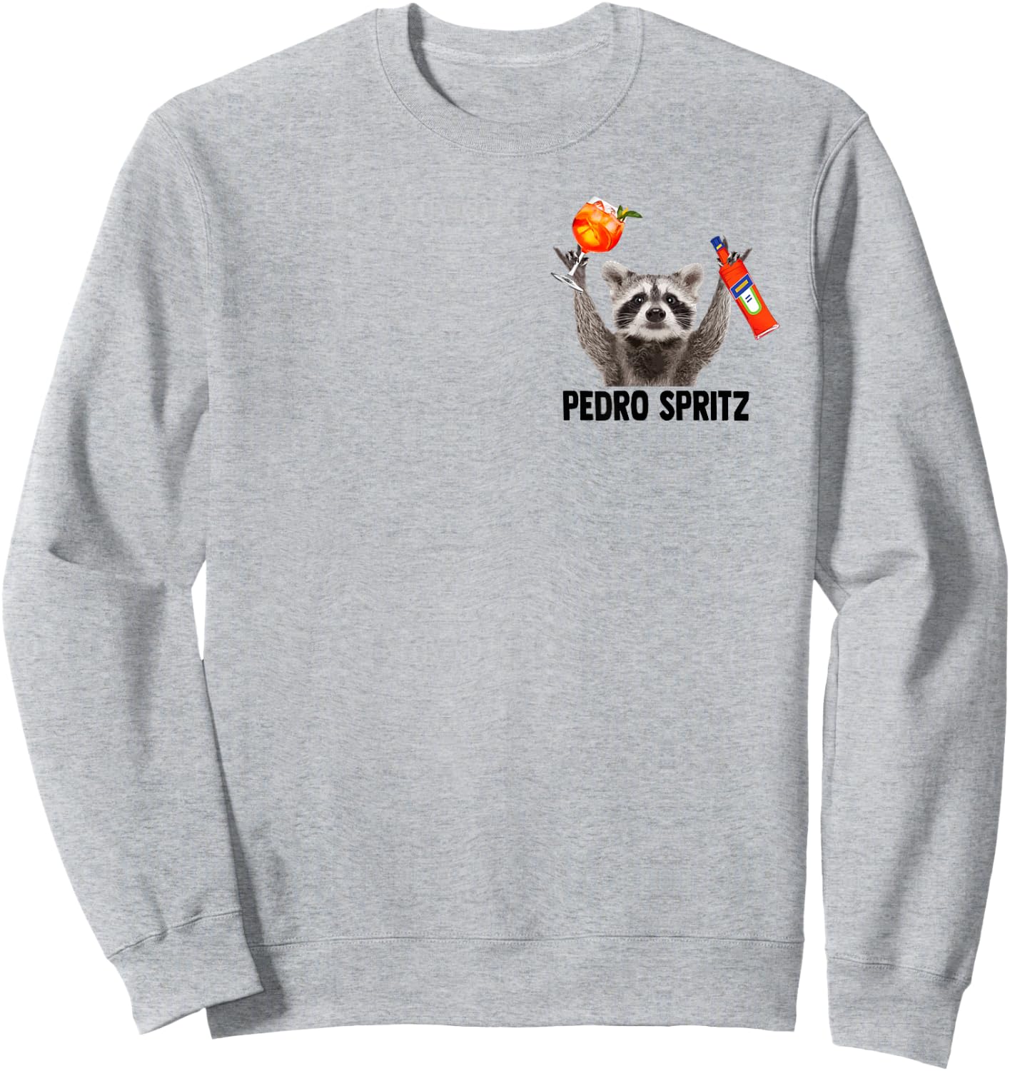 Pedro Spritz X Racoon Aperölchen Spritz Ultras , White Sweatshirt - Sweatshirt | Ash