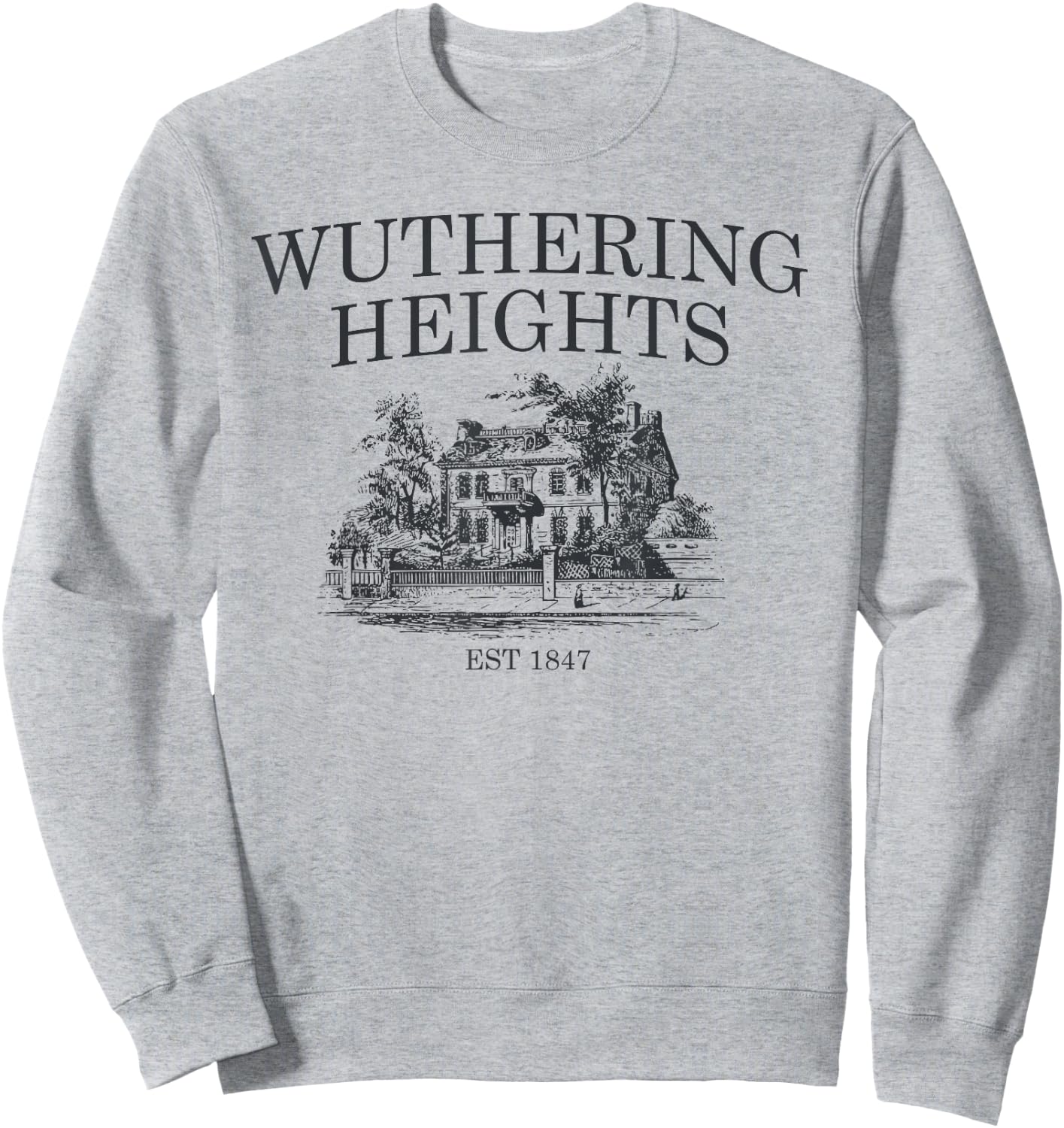 Wuthering Heights, Catherine Earnshaw e Heathcliff, Bronte Sweatshirt - Sweatshirt | Ash