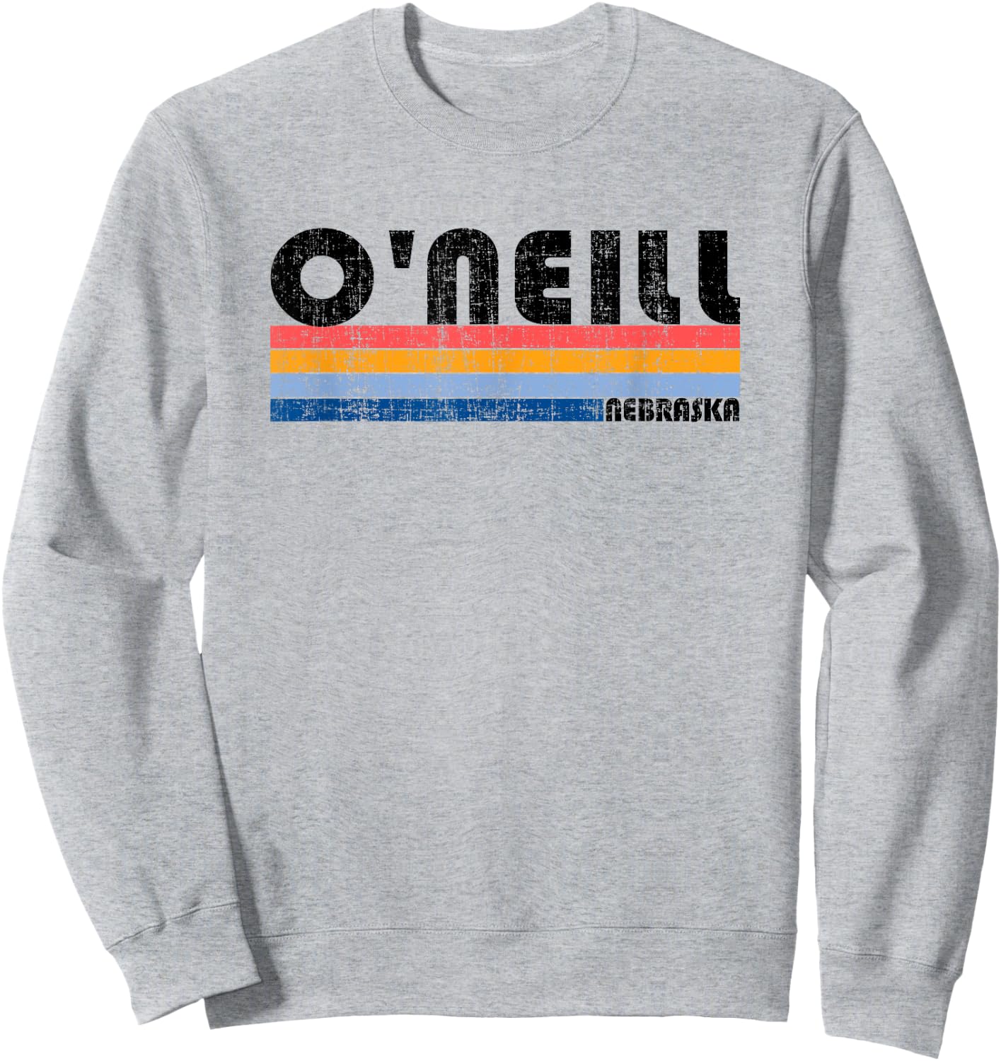 Vintage 70s 80s Style O'Neill, NE , gray Sweatshirt - Sweatshirt | Ash
