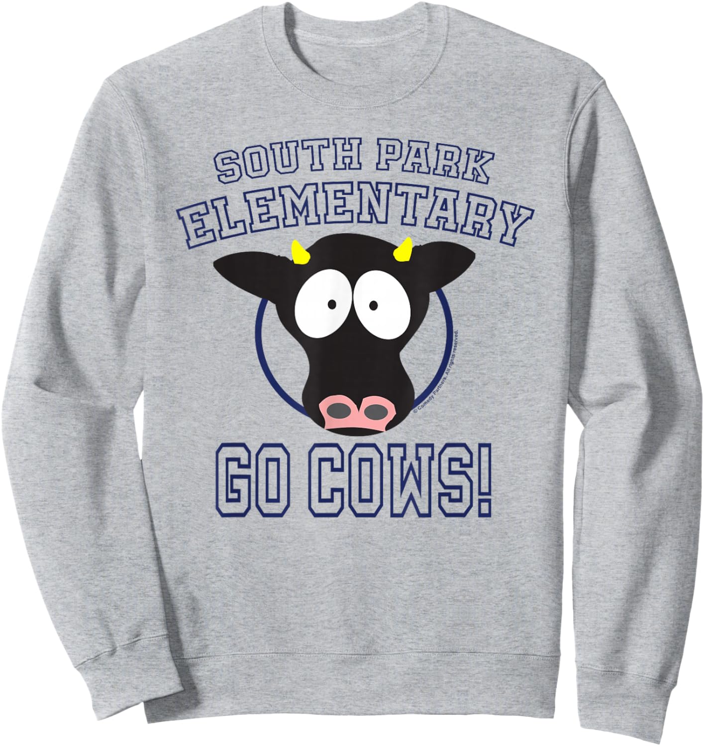 South Park Elementary GO COWS! , white, S Sweatshirt - Sweatshirt | Ash
